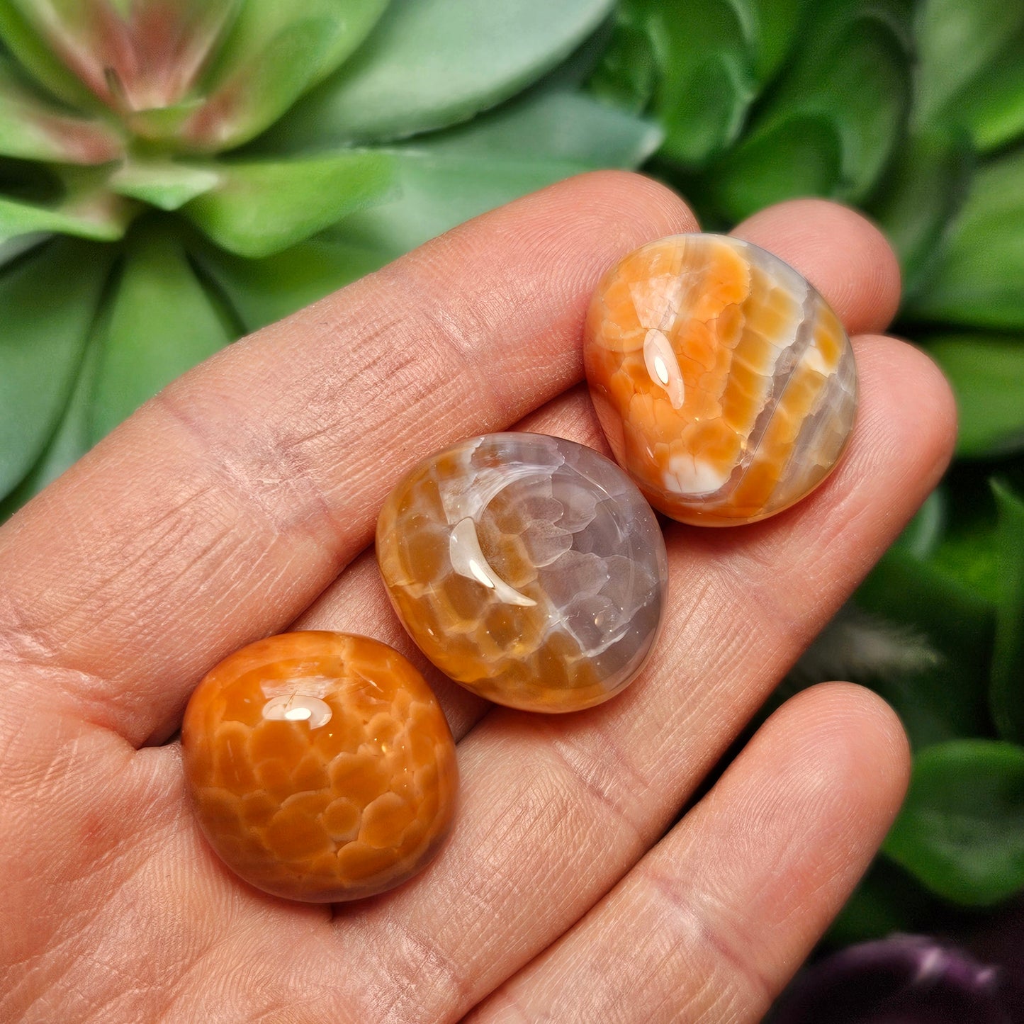 Fire Agate Tumbled Stone