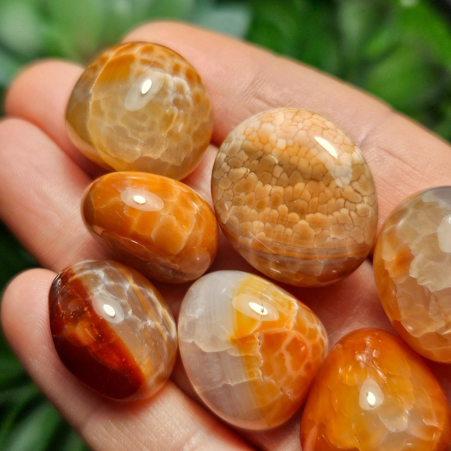 Fire Agate Tumbled Stone