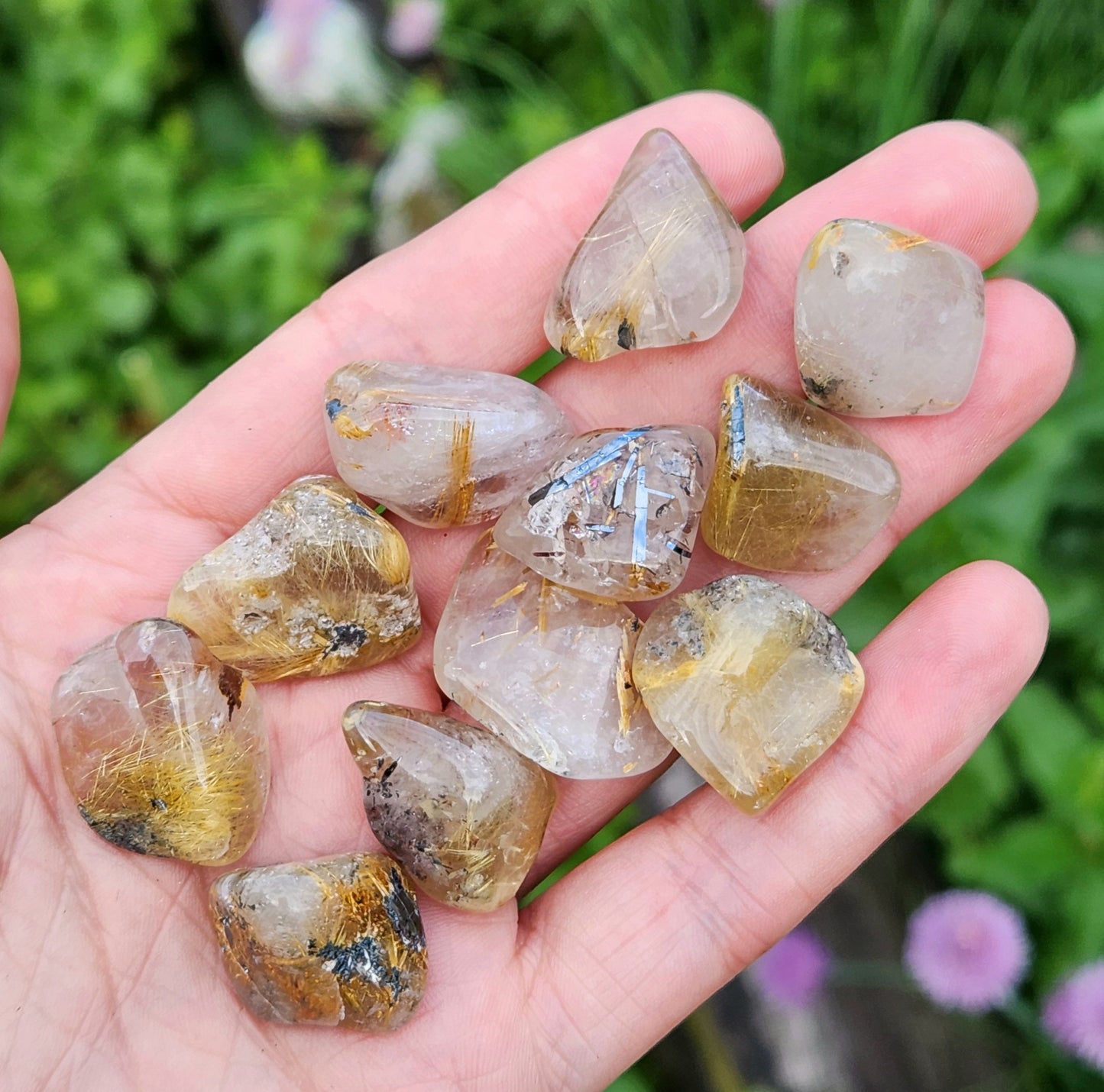 Hematite Rutile in Quartz
