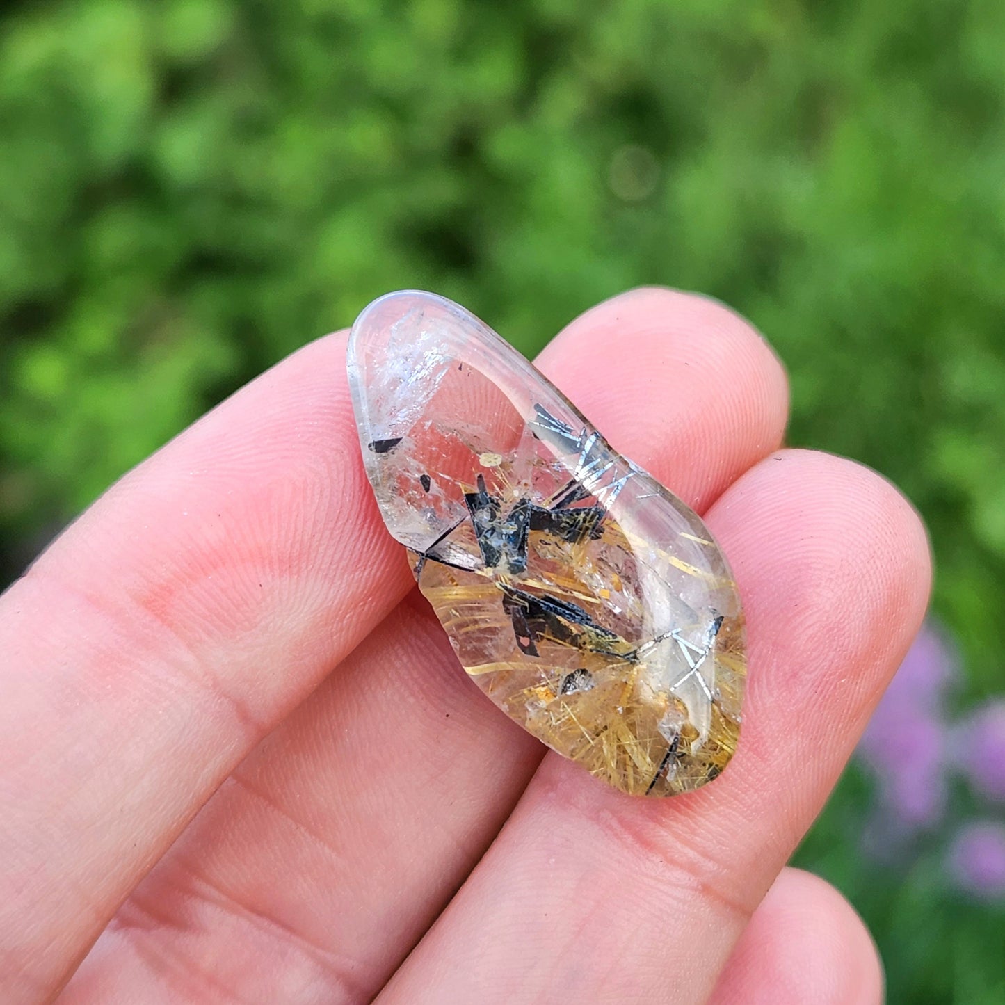 Hematite Rutile in Quartz