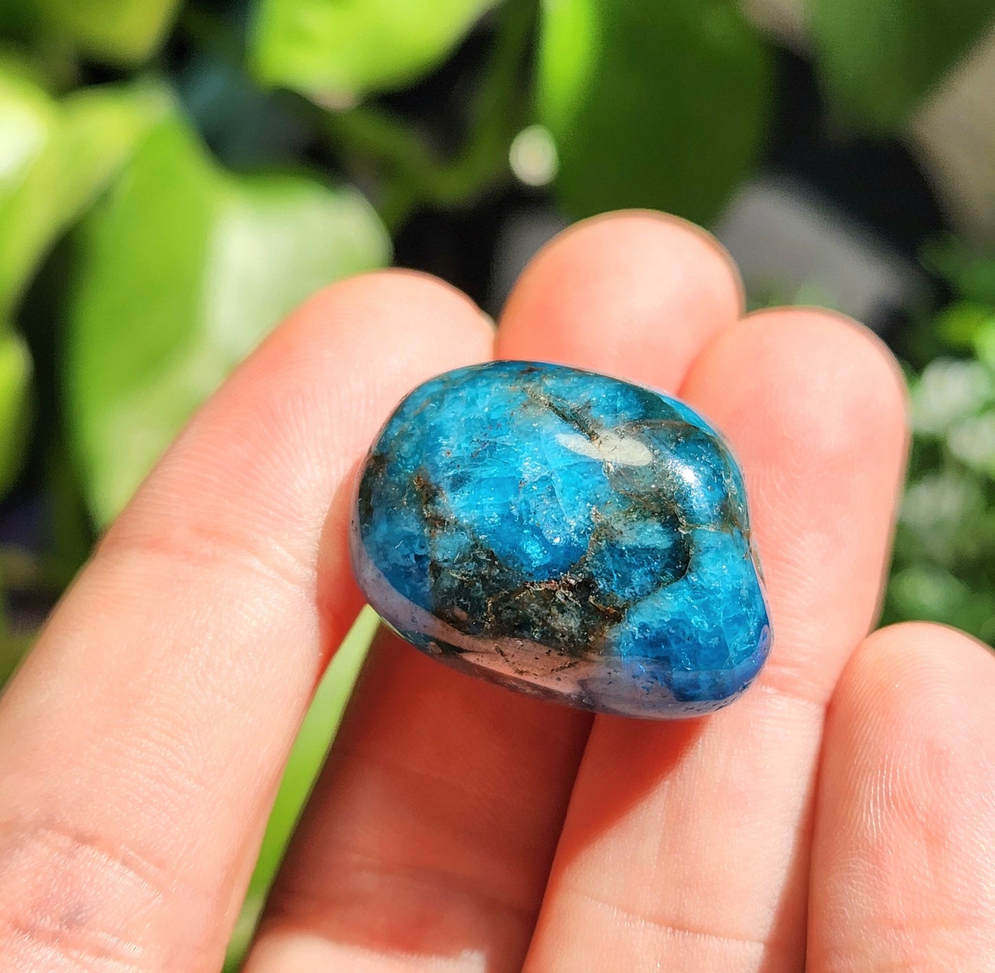 Blue Apatite Crystal