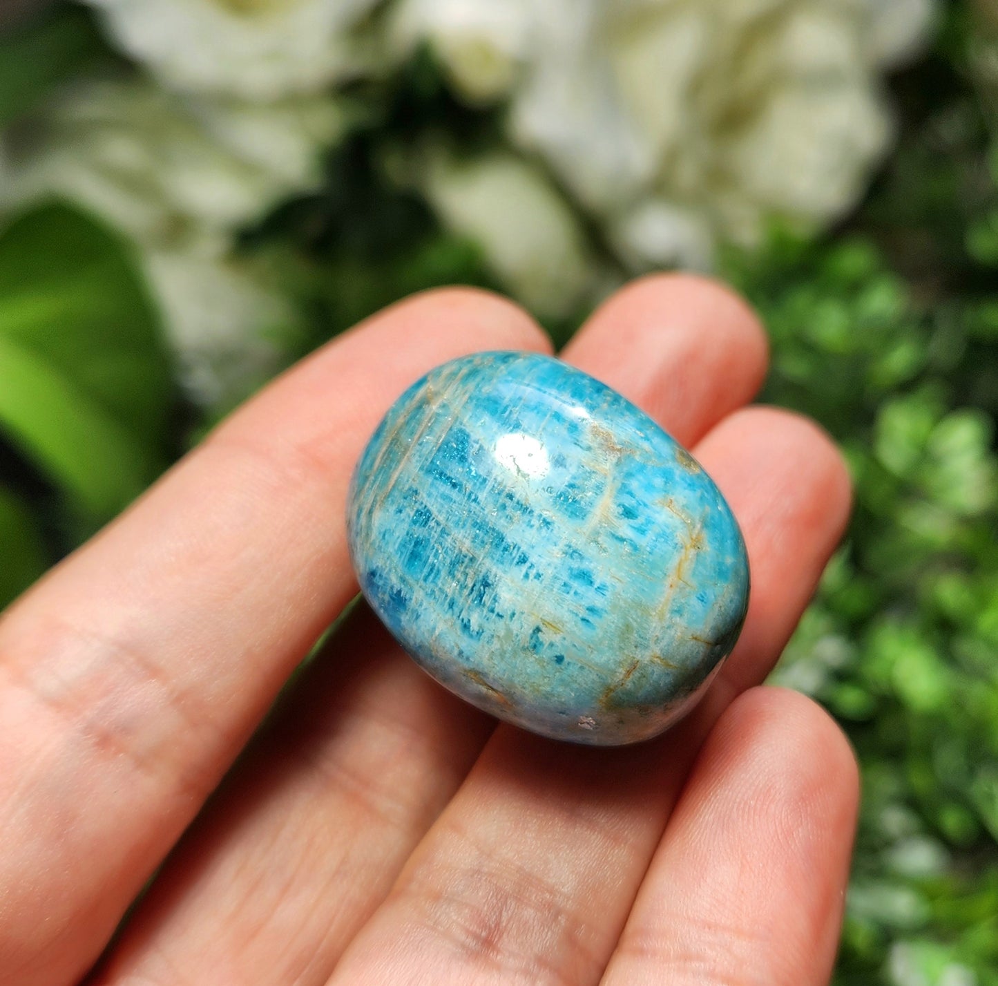 Blue Apatite Crystal