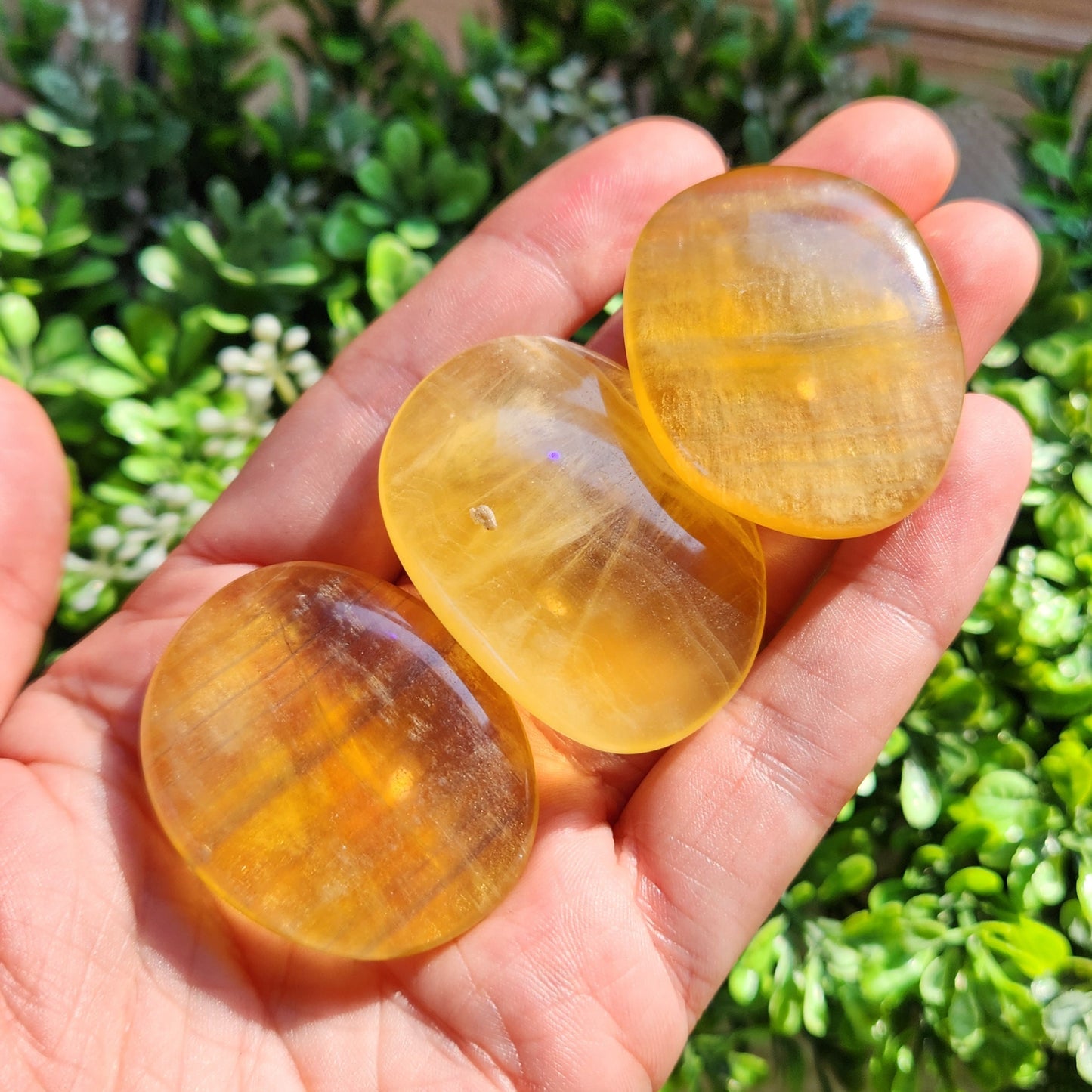 Yellow Fluorite Crystal