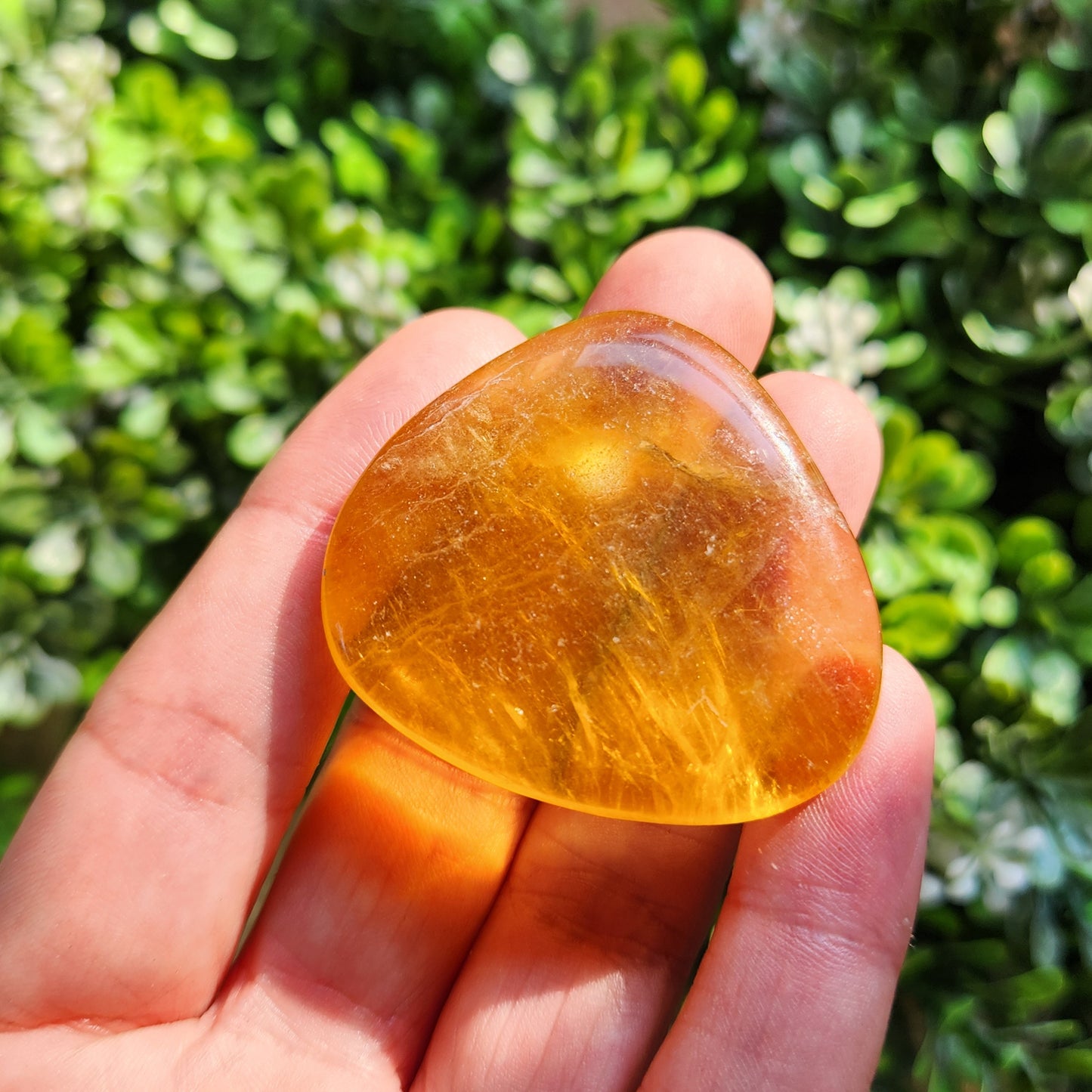 Yellow Fluorite Crystal
