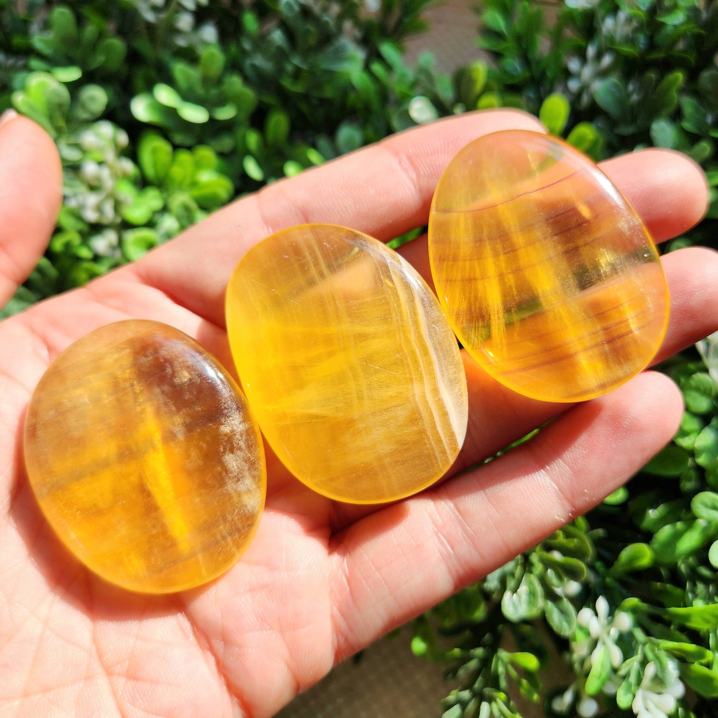 Yellow Fluorite Crystal