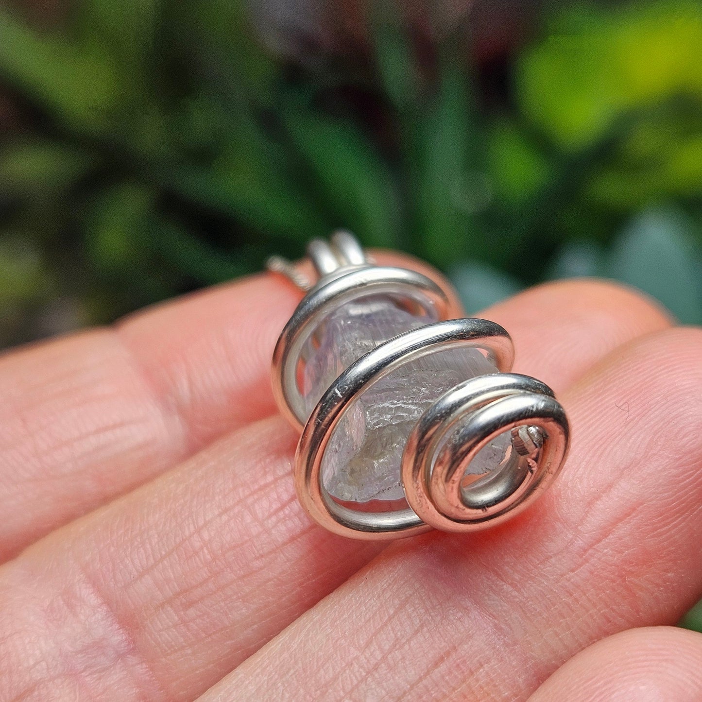 RARE Colorless Tanzanite Pendant