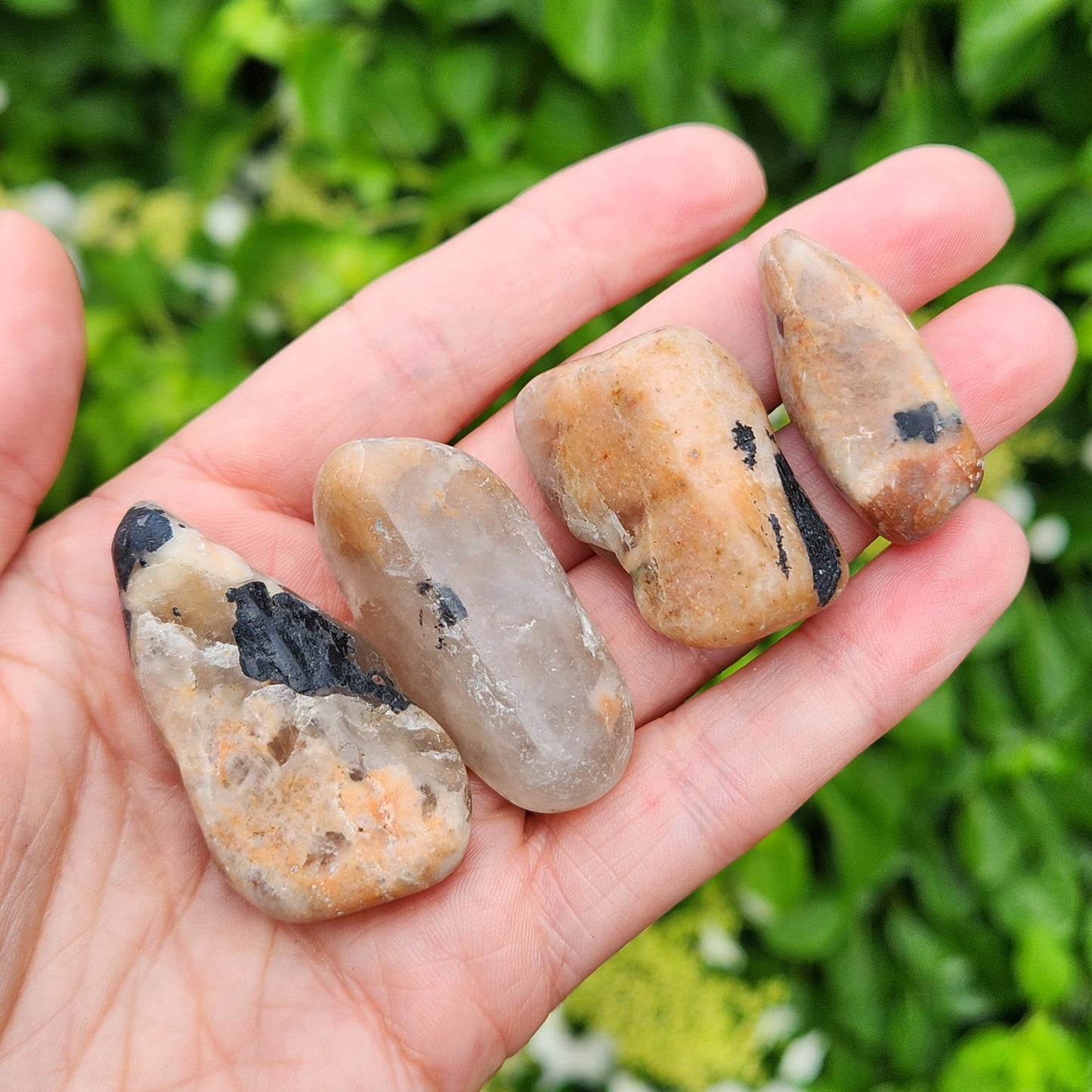 Black Tourmaline & Moonstone