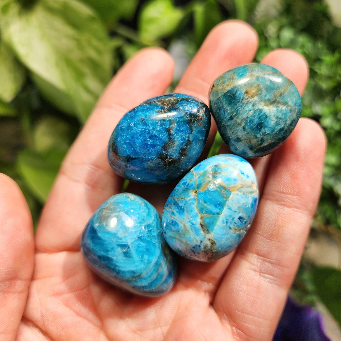 Blue Apatite Crystal