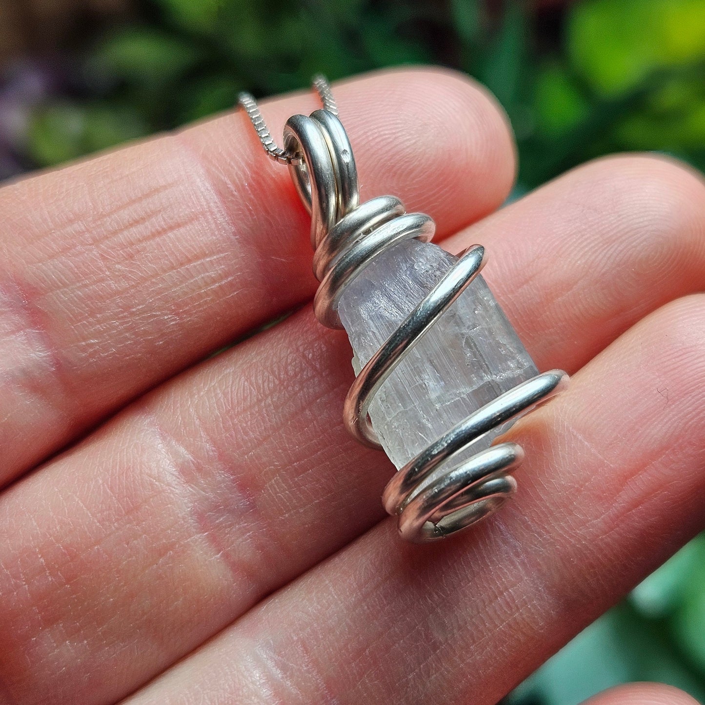 RARE Colorless Tanzanite Pendant