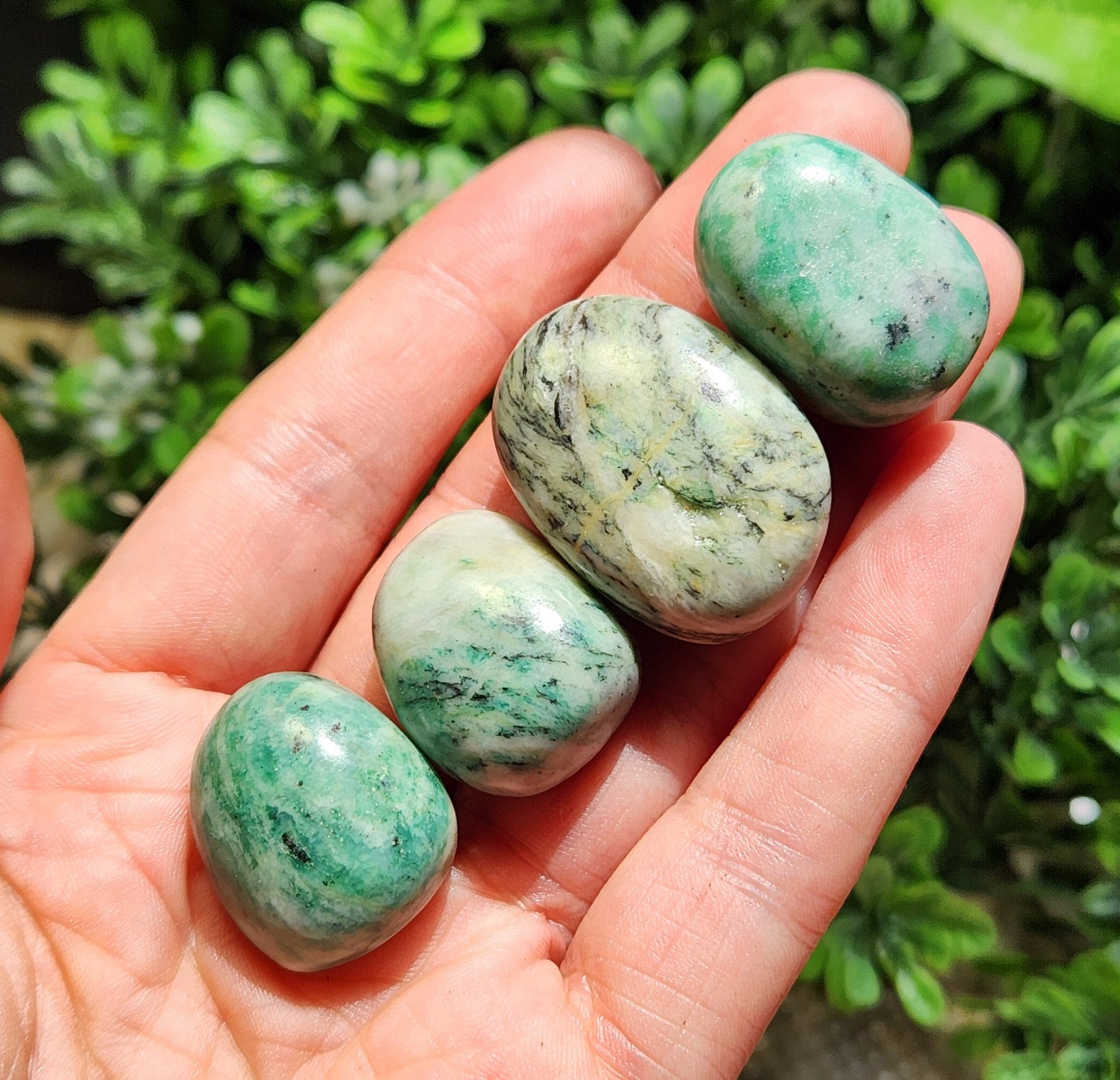 Emerald Fuchsite in Quartz