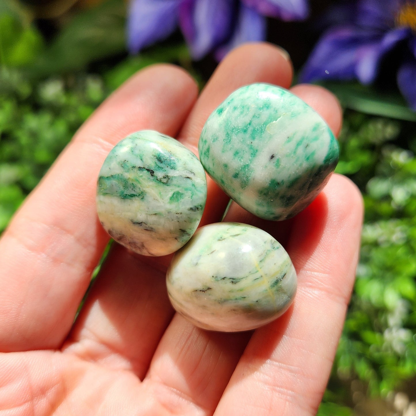 Emerald Fuchsite in Quartz