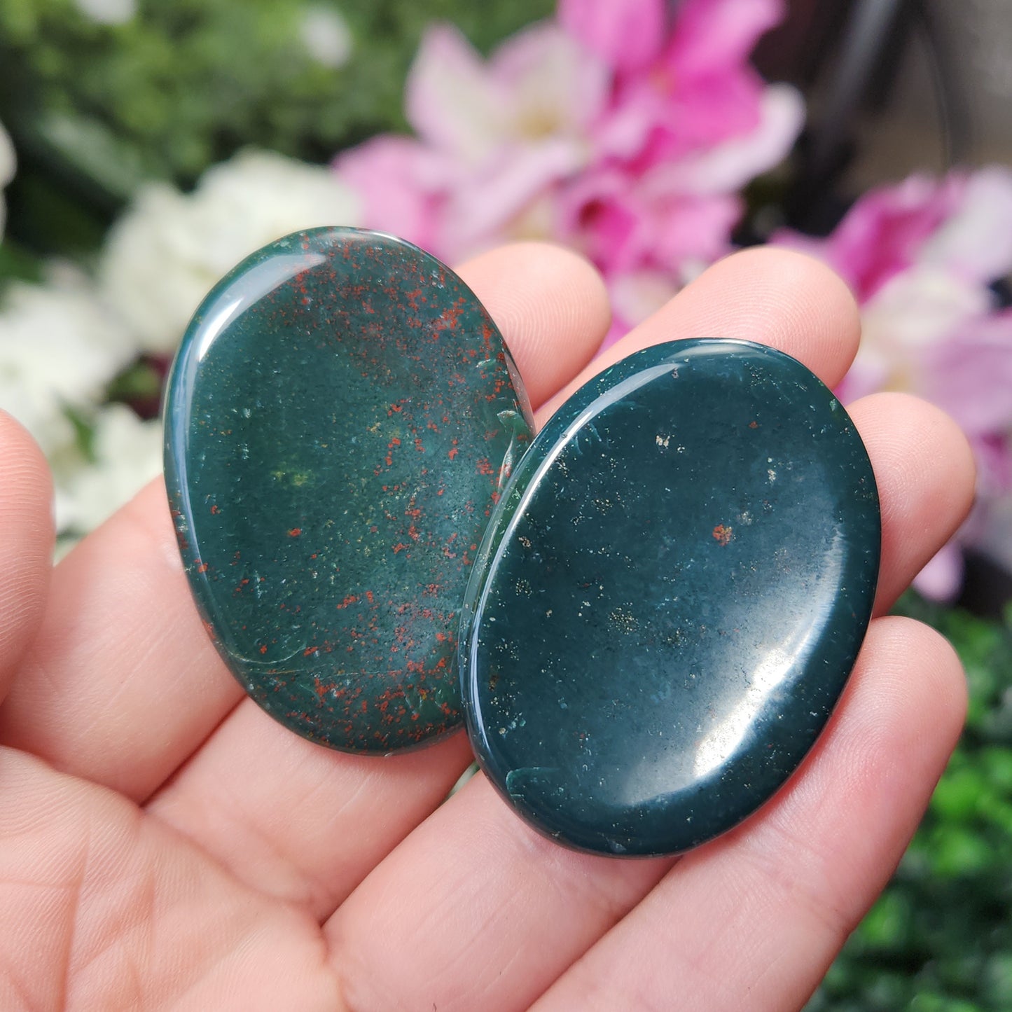 Bloodstone Worry Stone