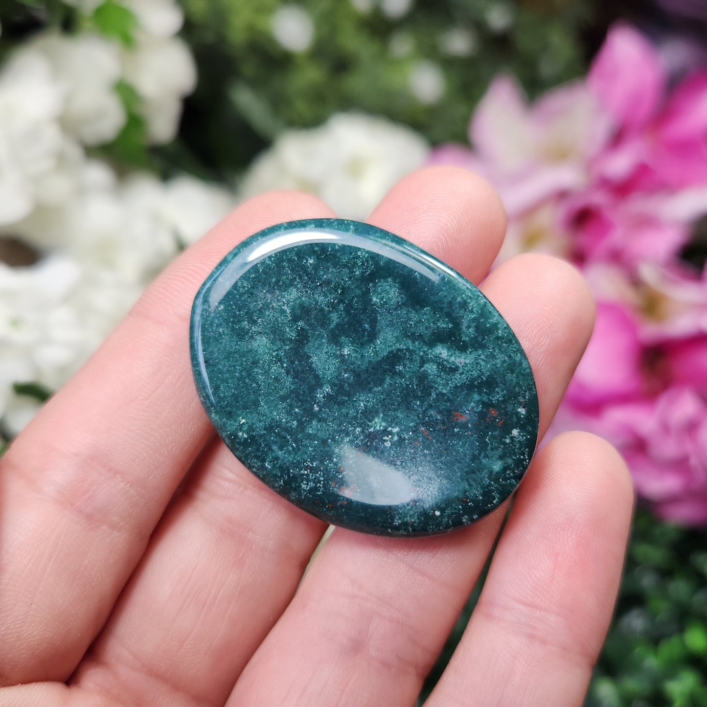 Bloodstone Worry Stone