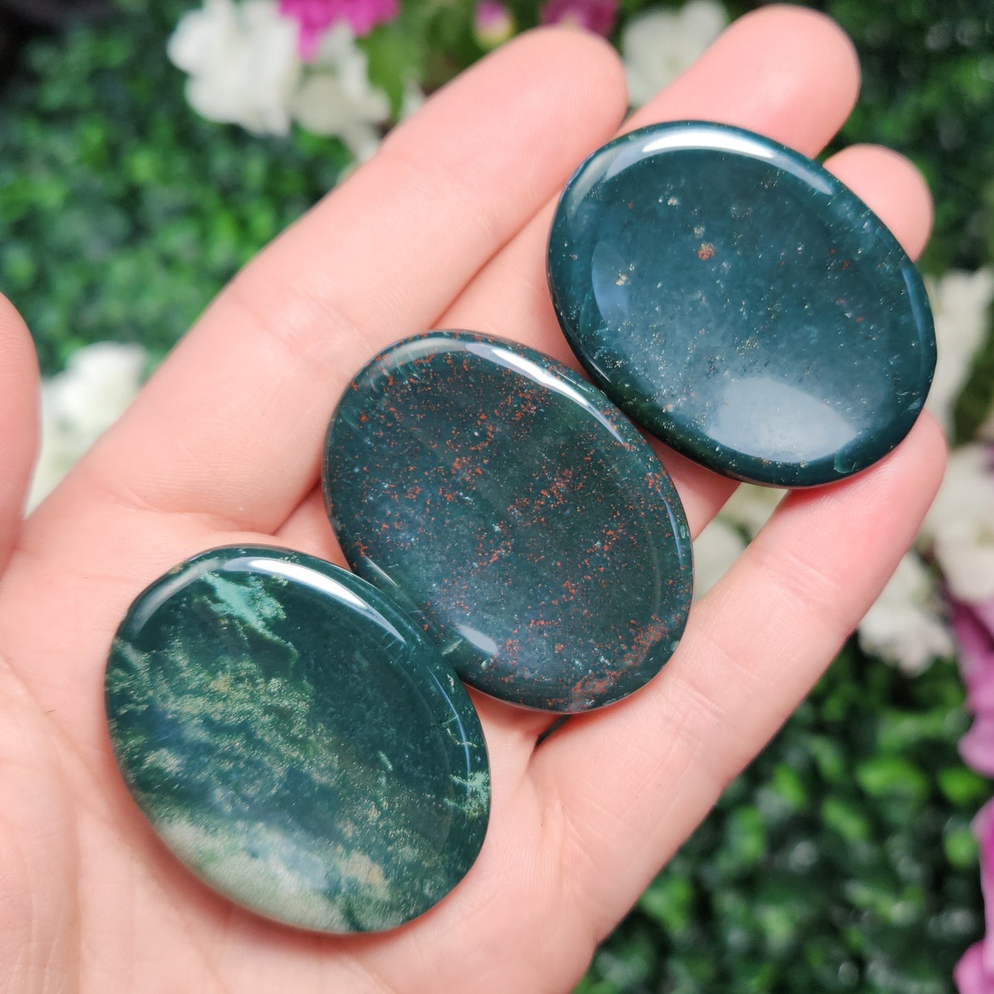 Bloodstone Worry Stone