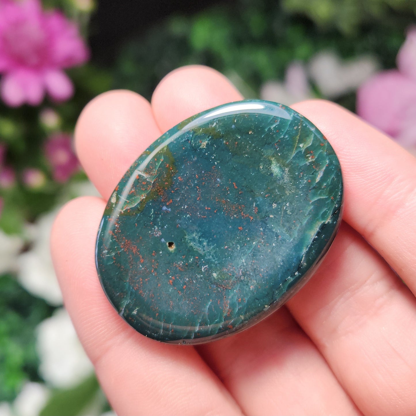 Bloodstone Worry Stone