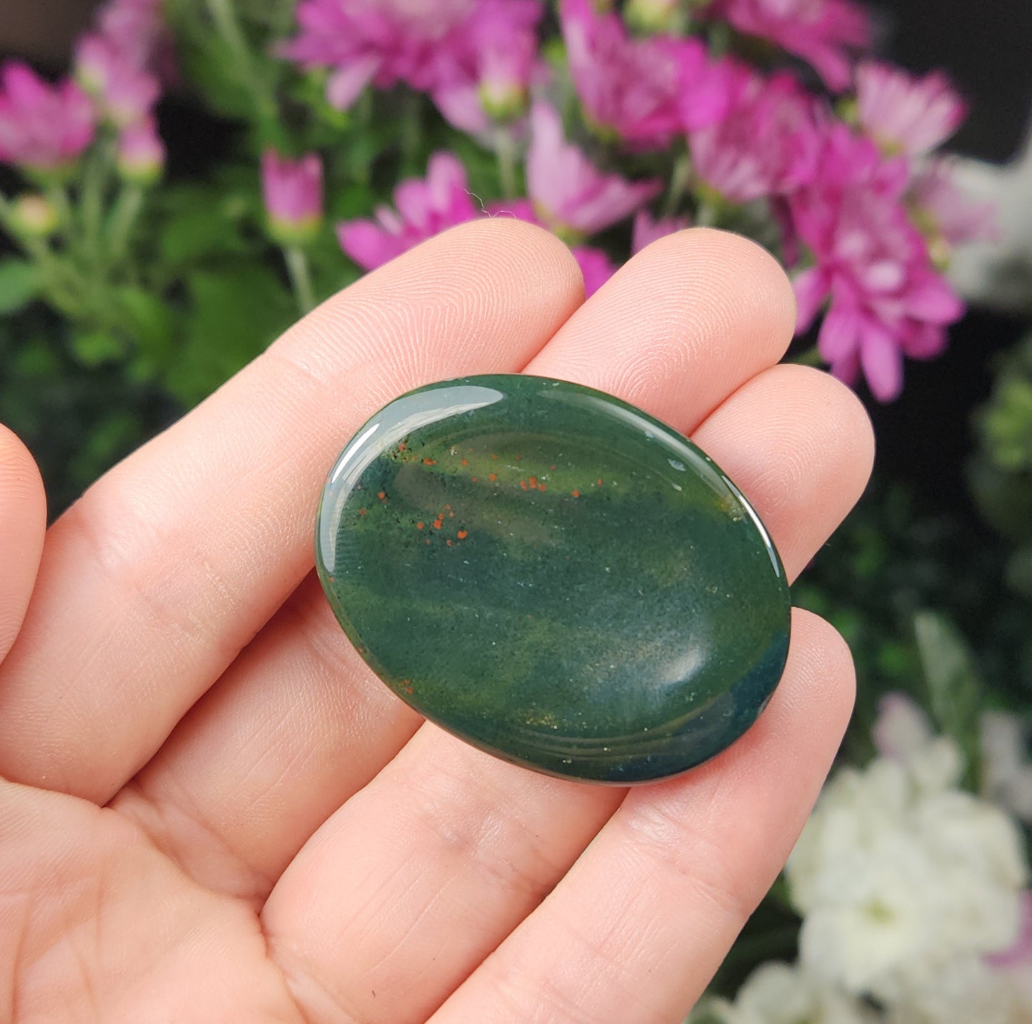 Bloodstone Worry Stone