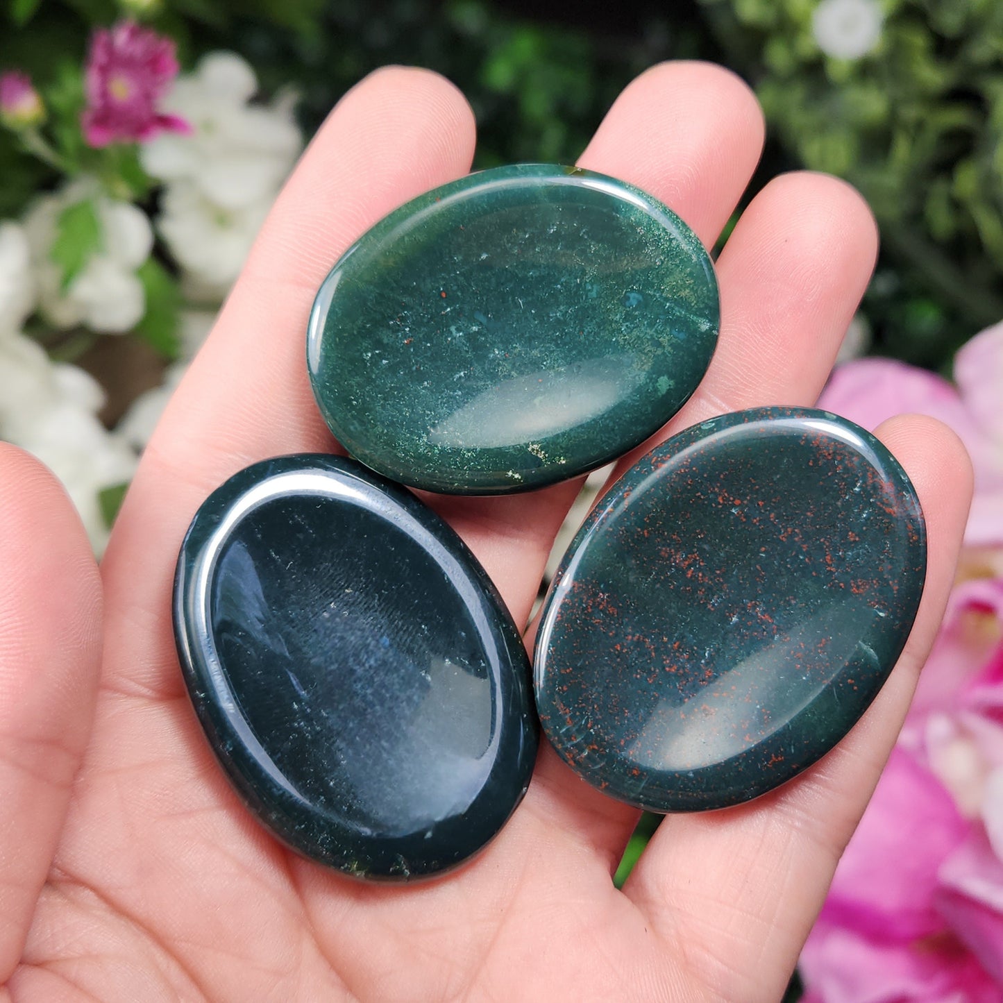 Bloodstone Worry Stone