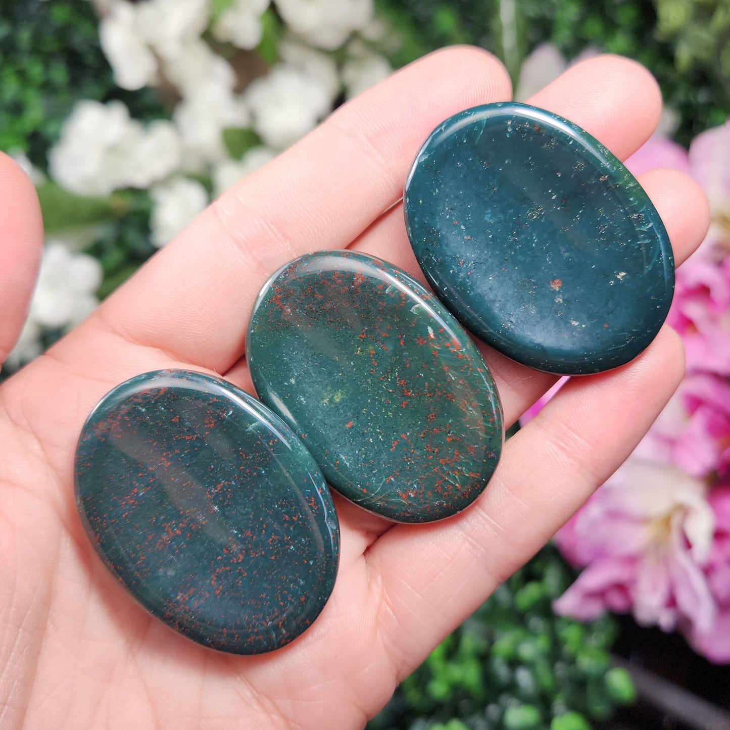 Bloodstone Worry Stone