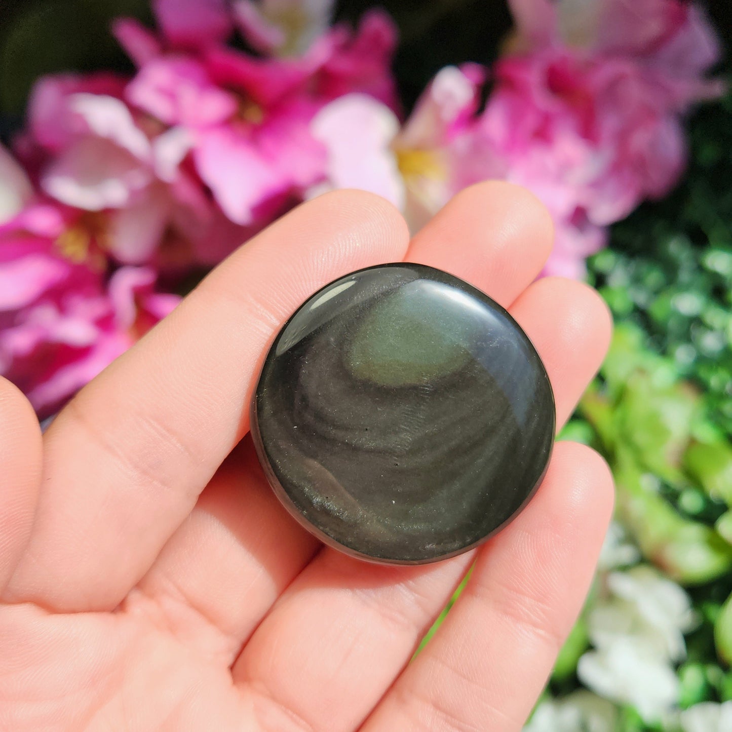 Obsidian Palm Stone