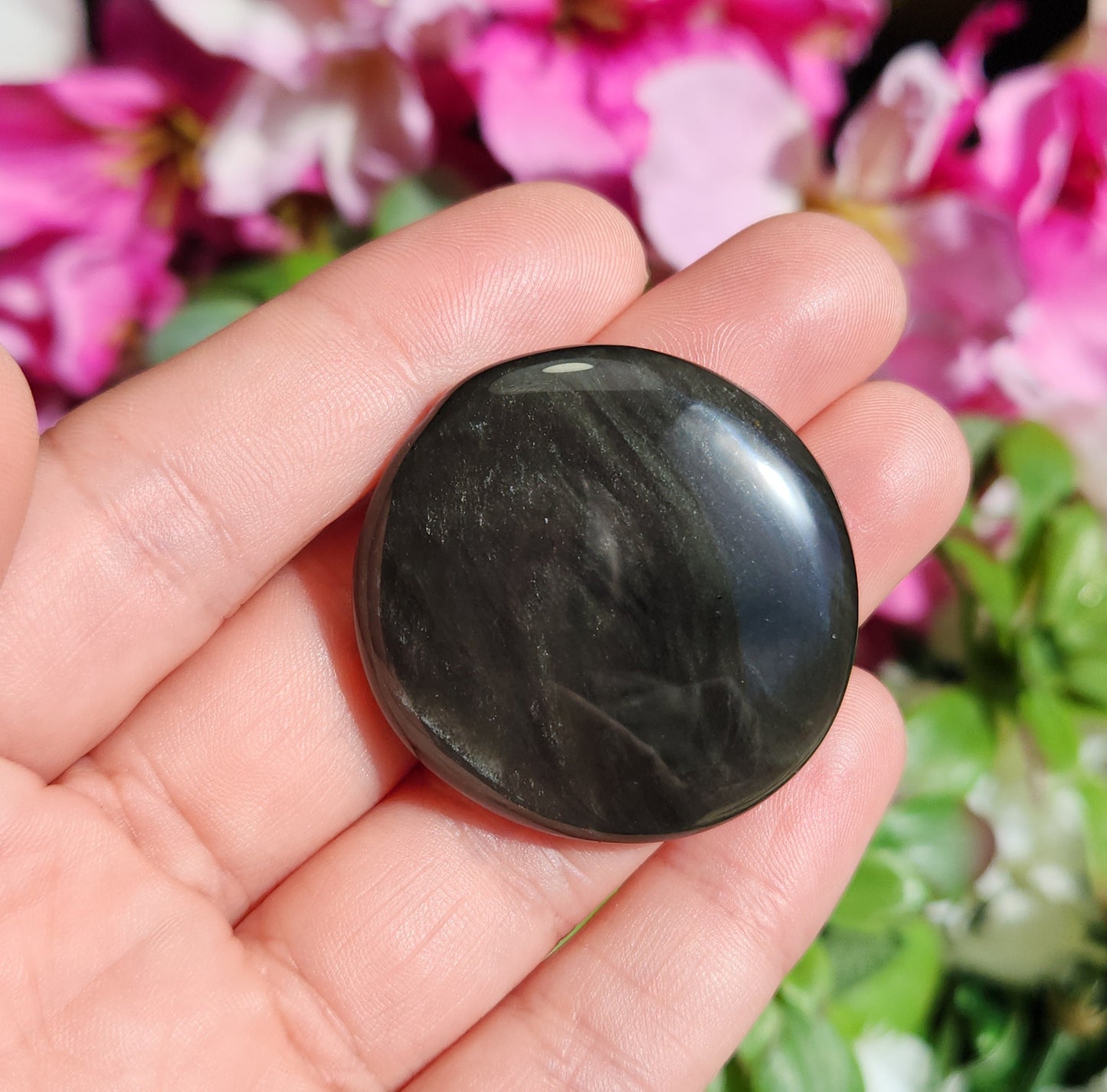 Obsidian Palm Stone