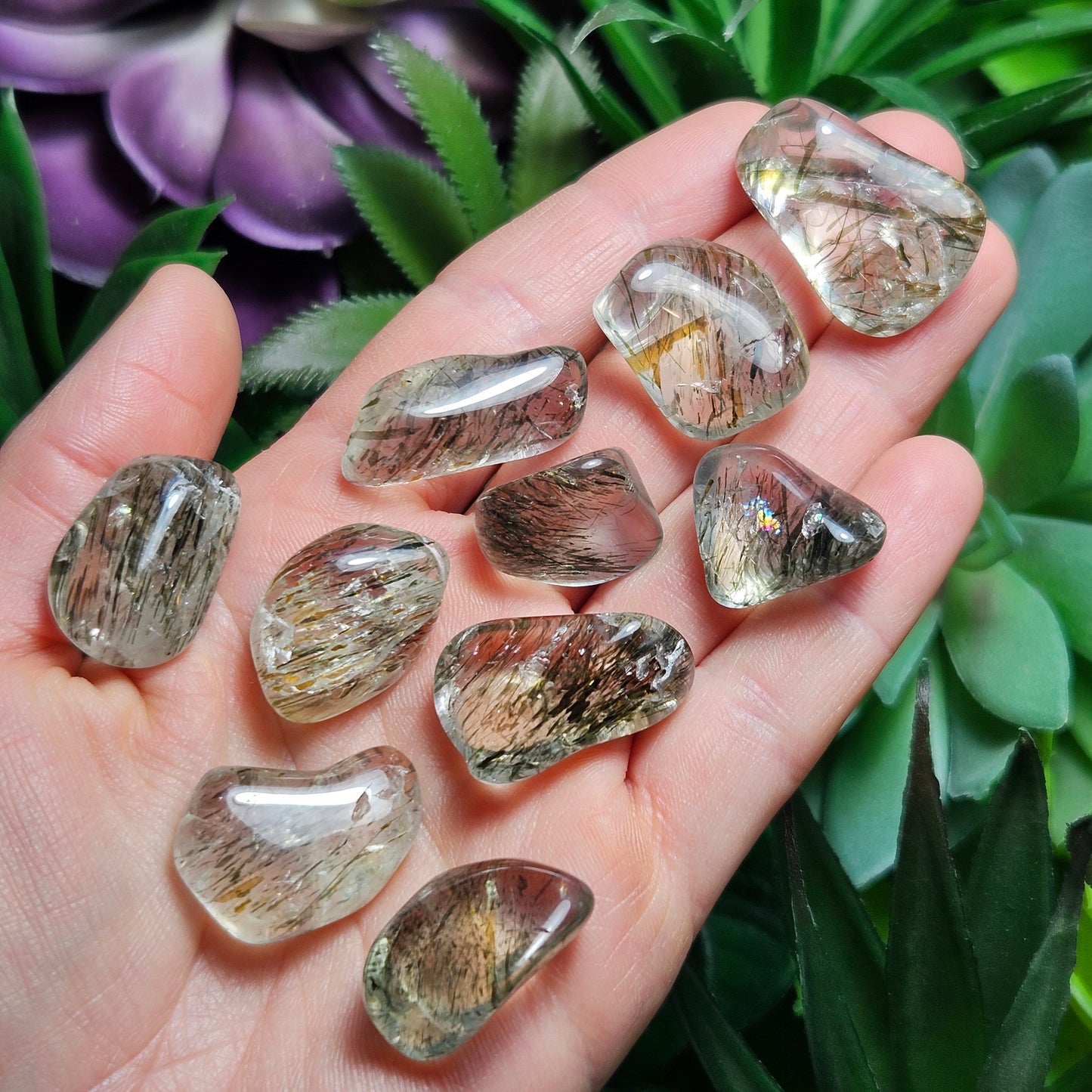 RARE Green Actinolite Quartz