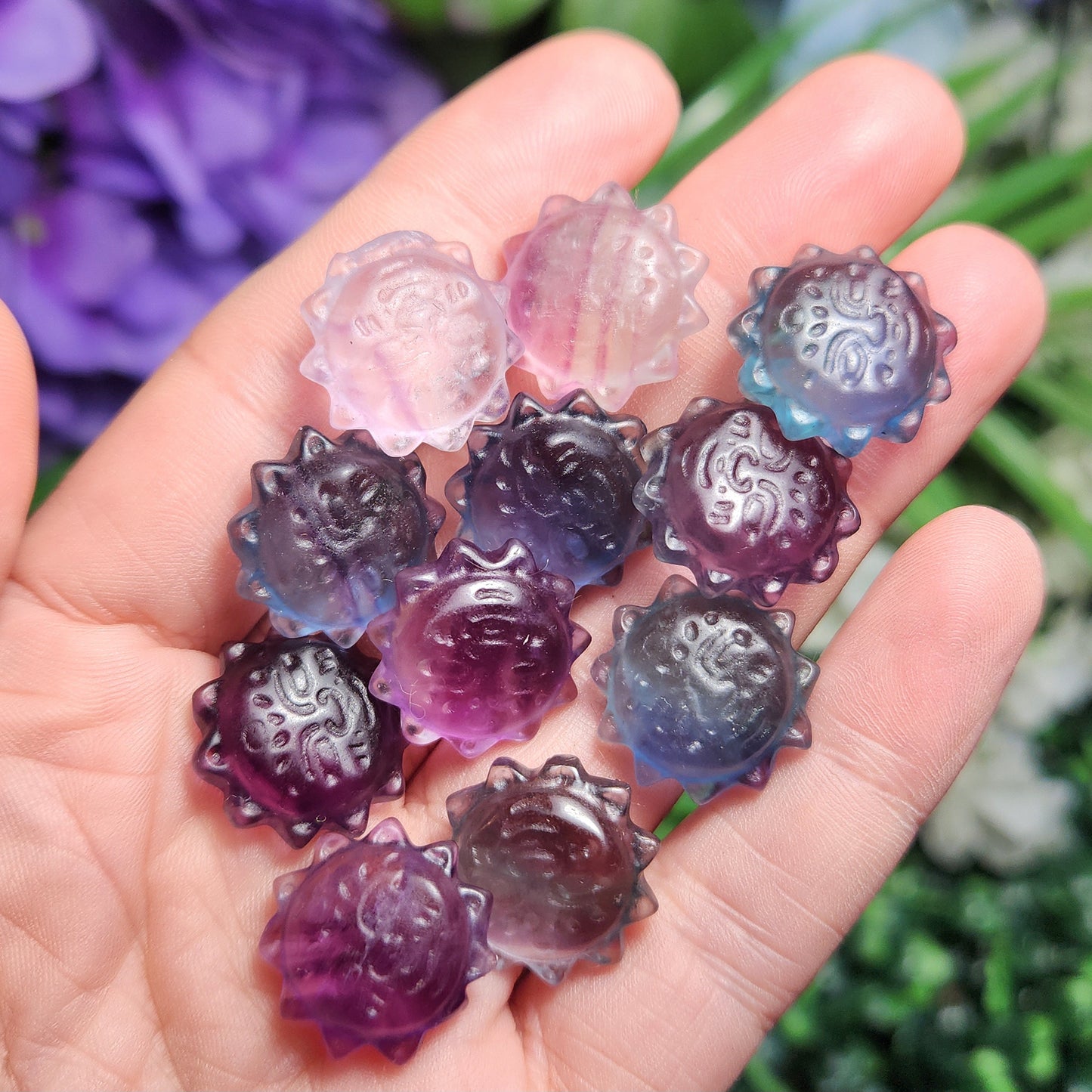Rainbow Fluorite Sun