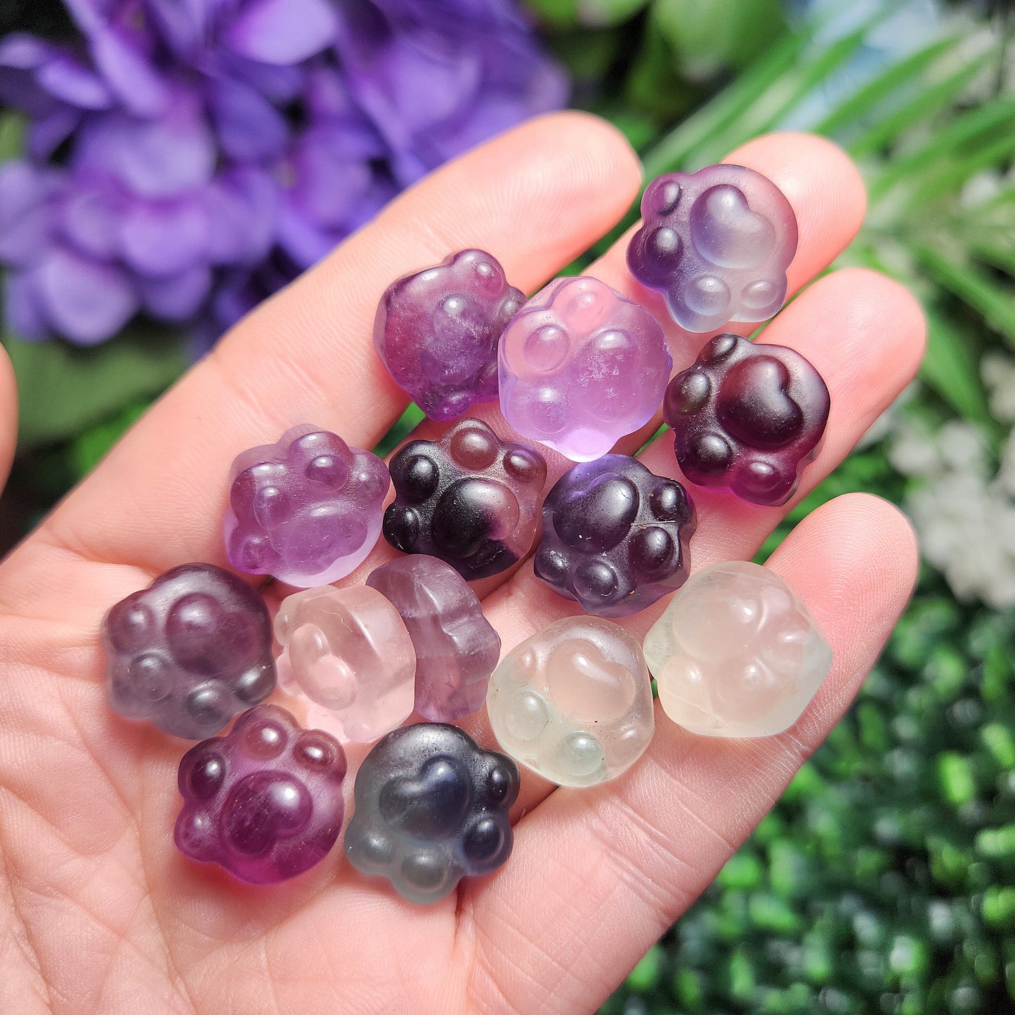 Rainbow Fluorite Paw