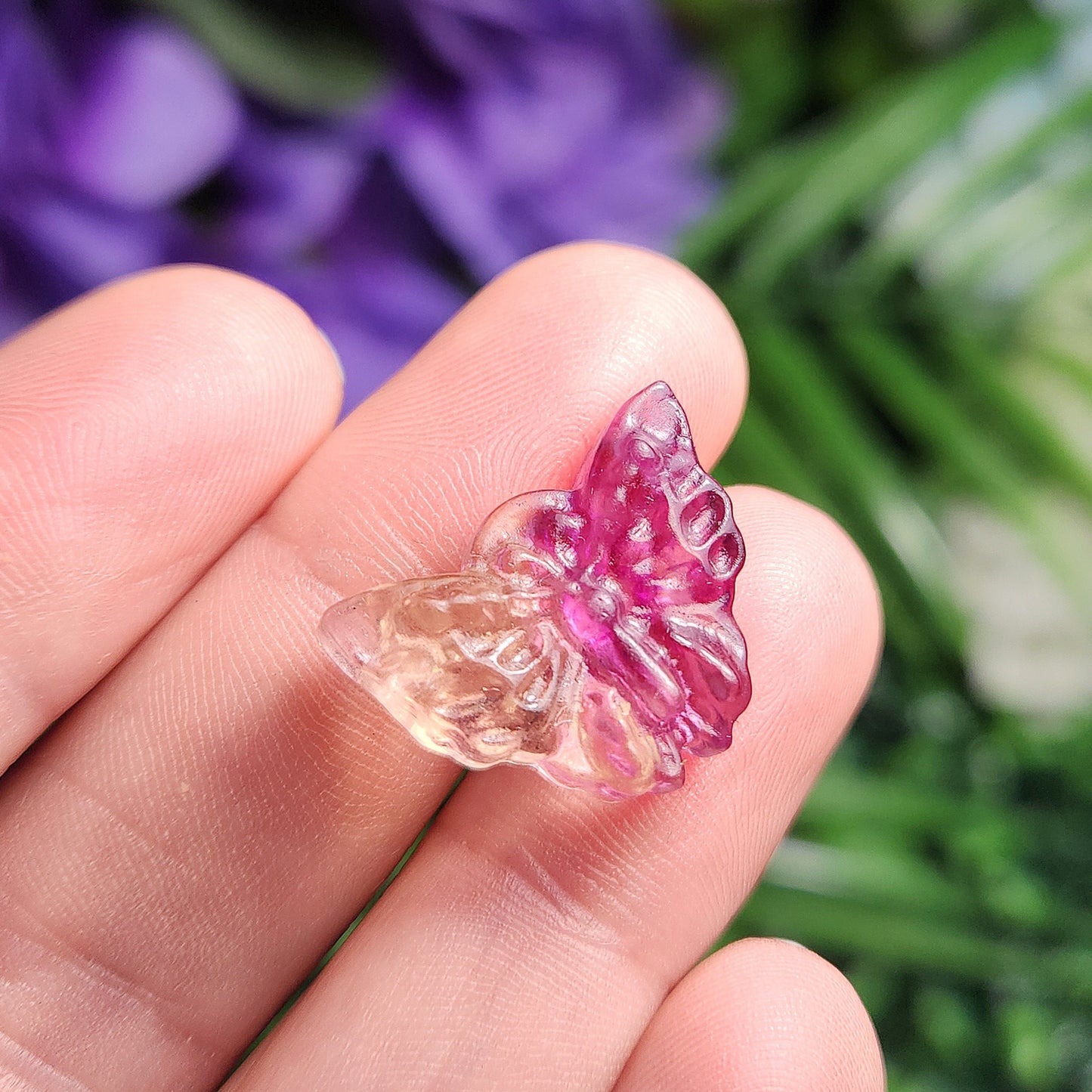 Crystal Butterfly Carving