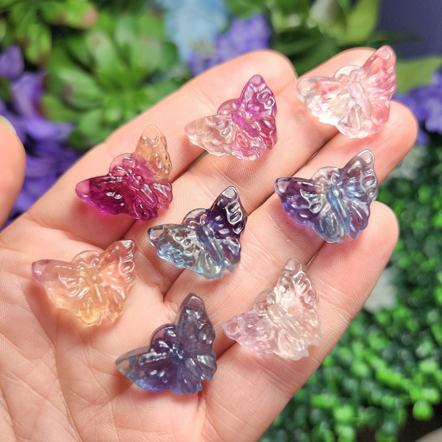 Crystal Butterfly Carving
