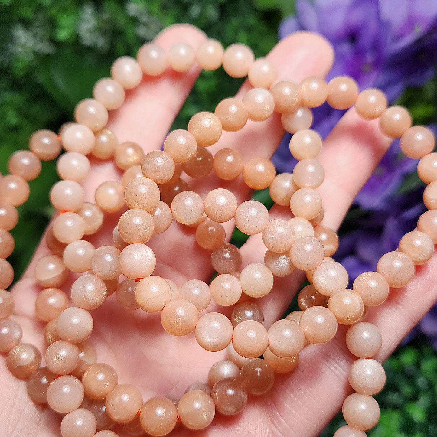 Peach Moonstone Bracelet