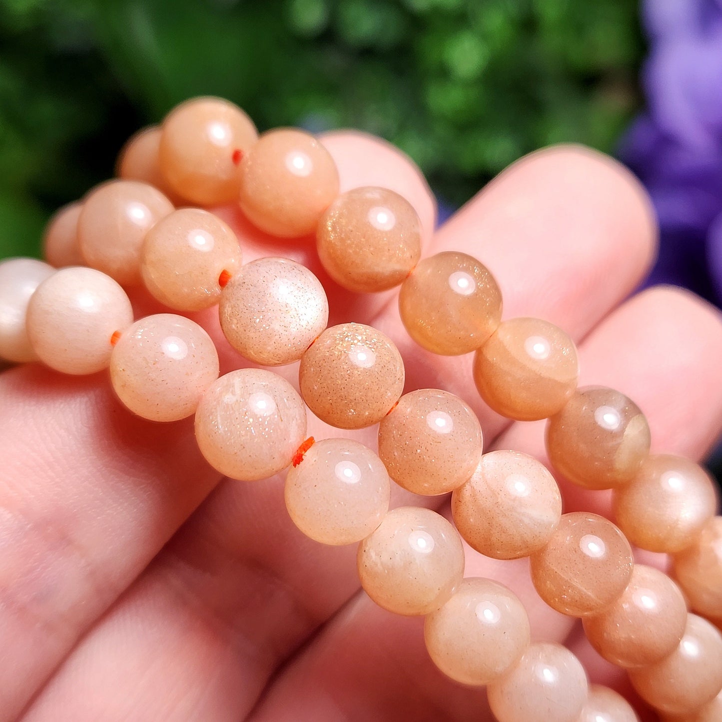Peach Moonstone Bracelet