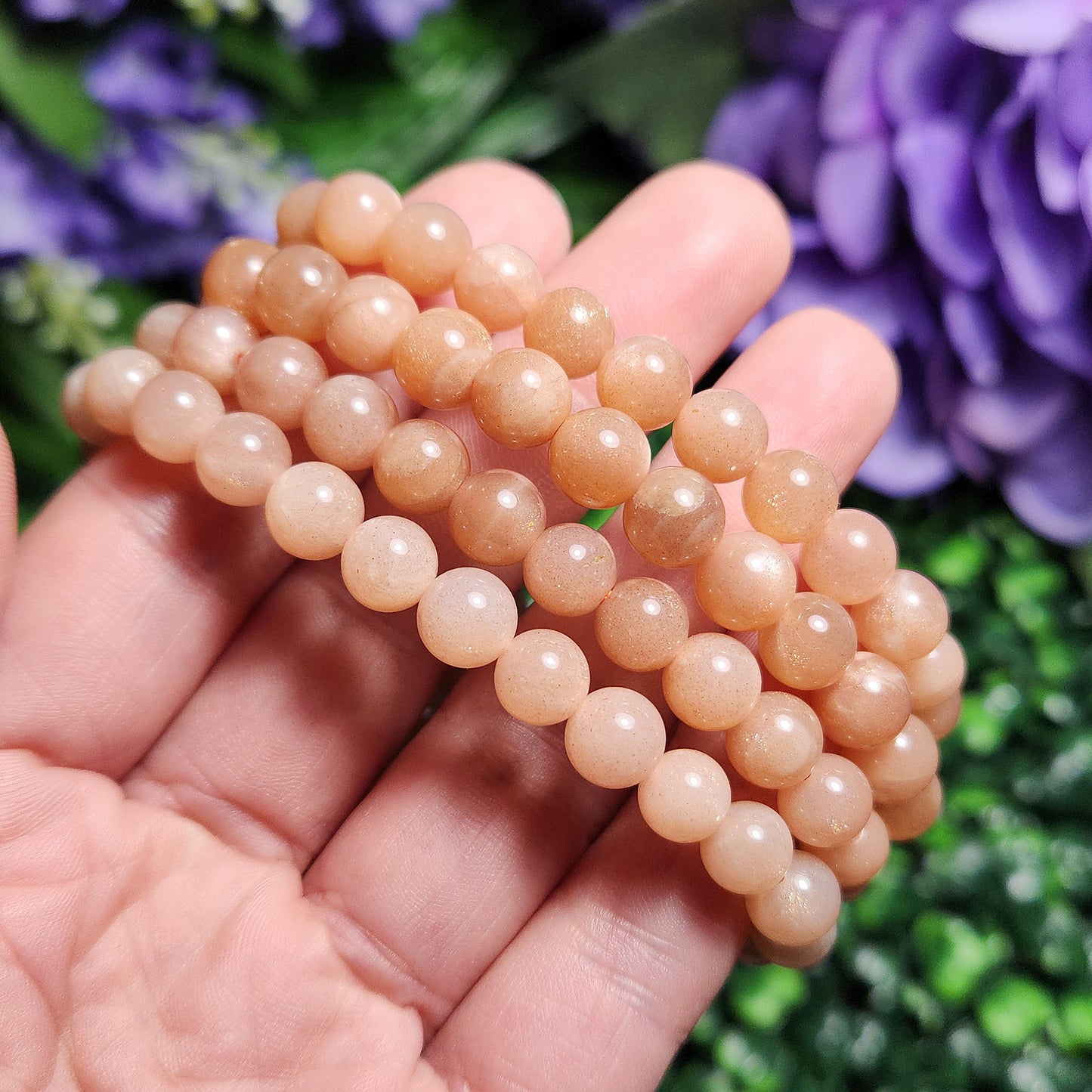 Peach Moonstone Bracelet