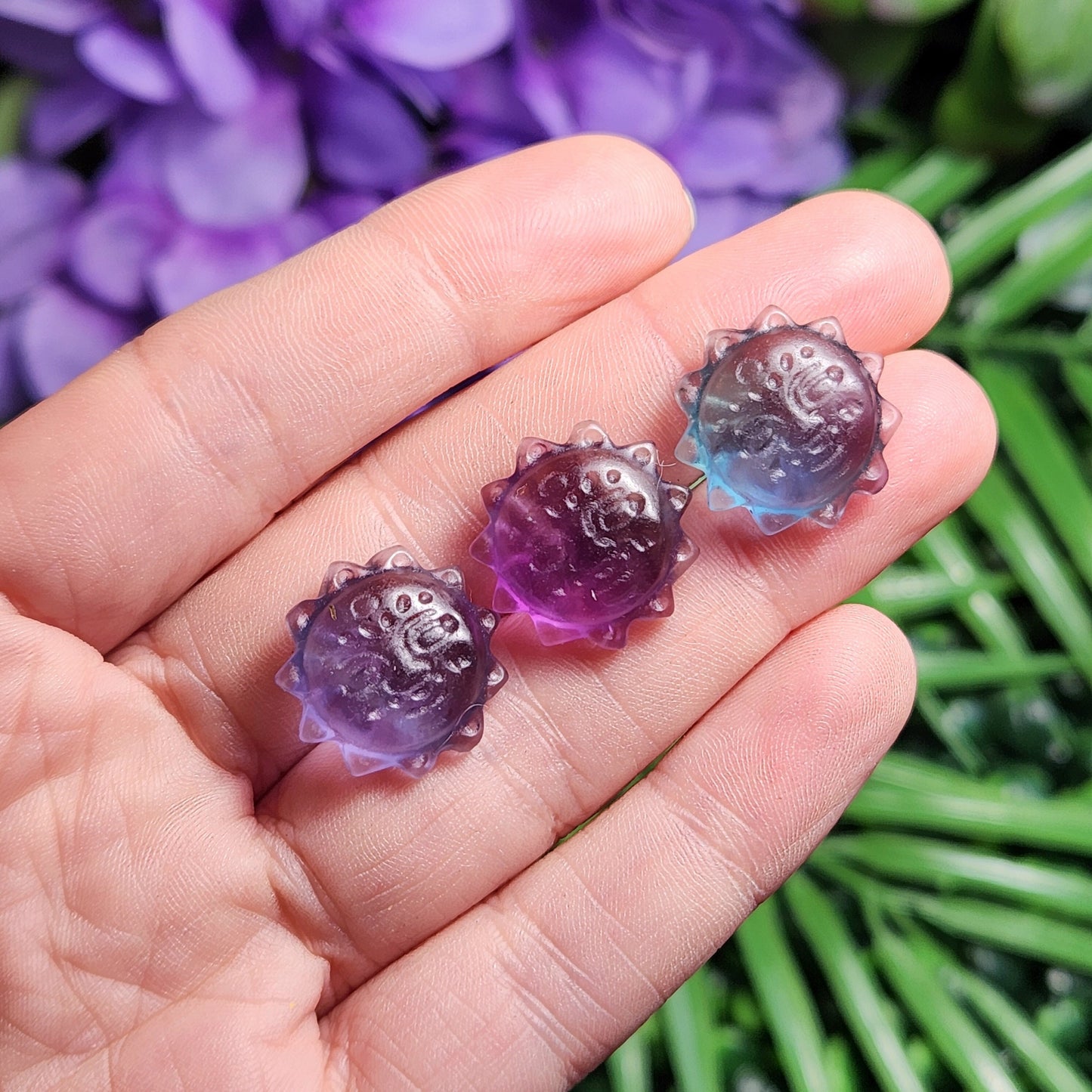 Rainbow Fluorite Sun