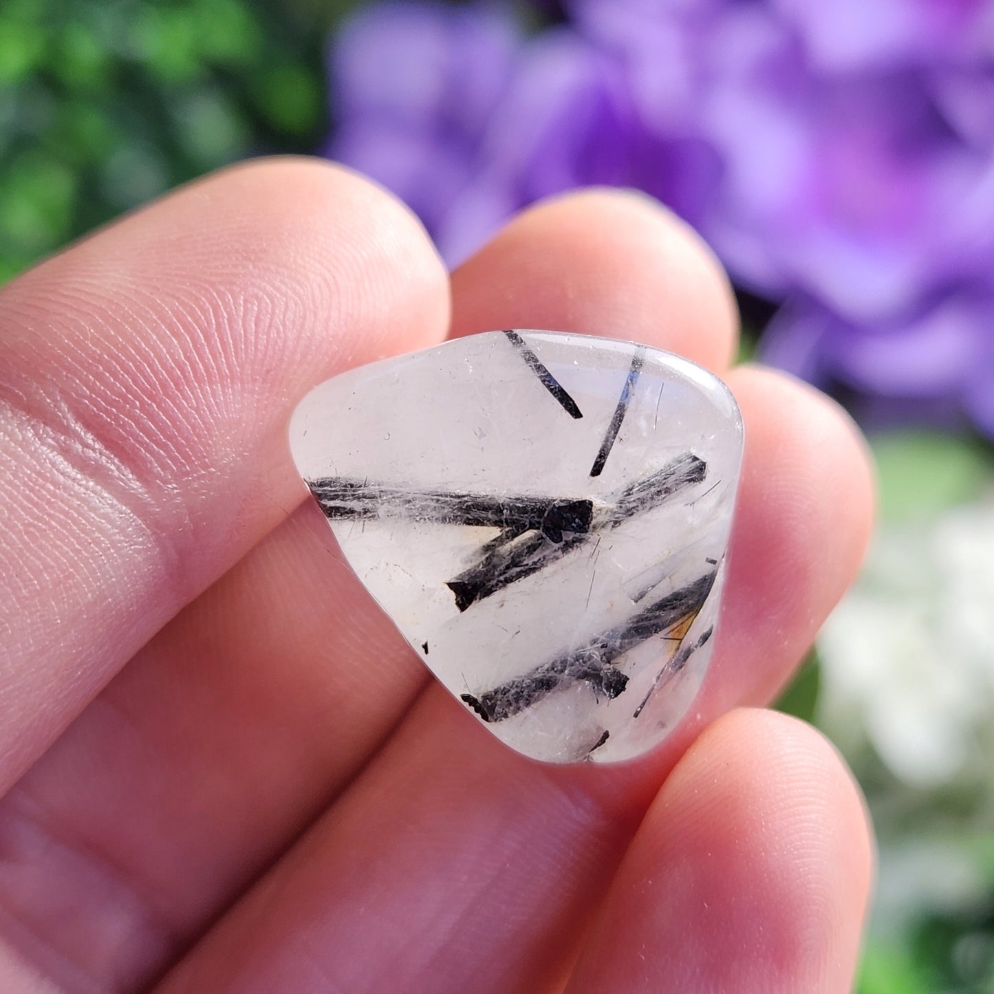 Black Tourmaline in Quartz