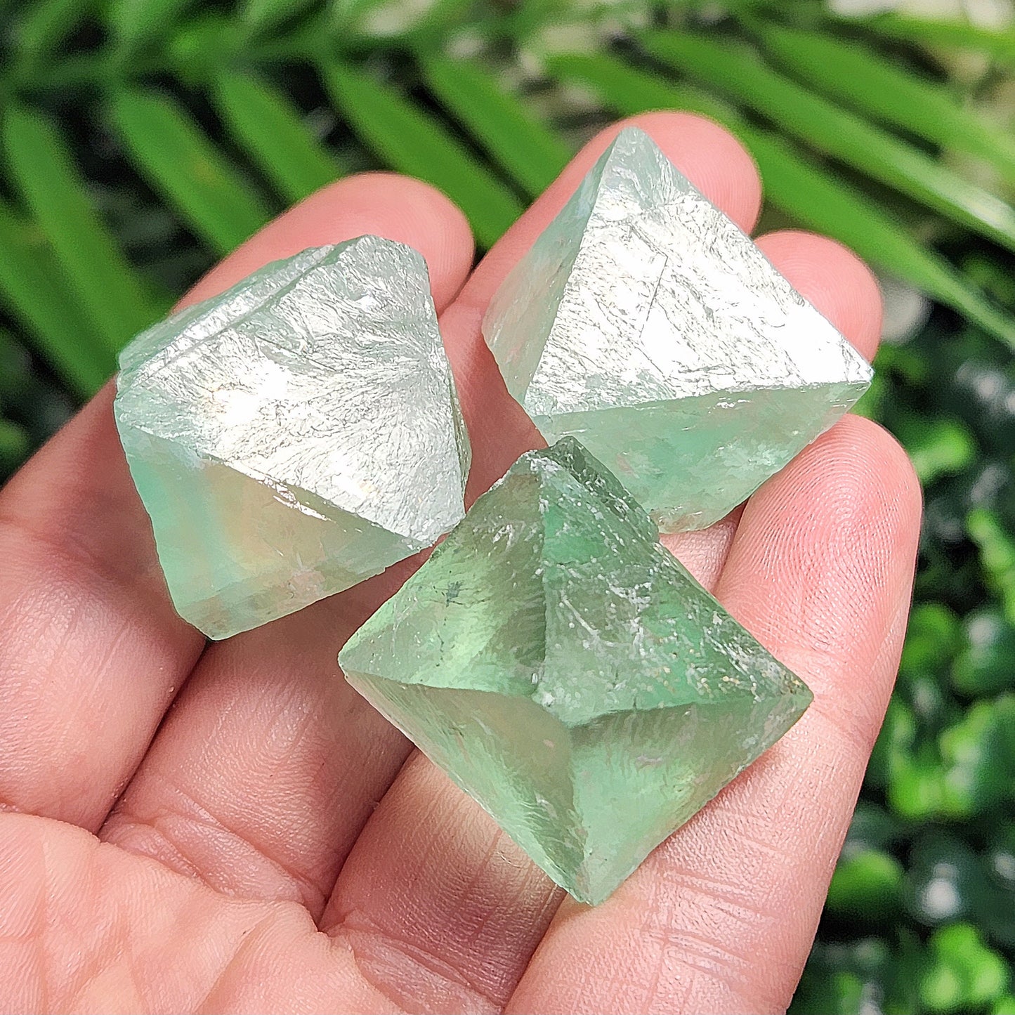 Green Fluorite Octahedron