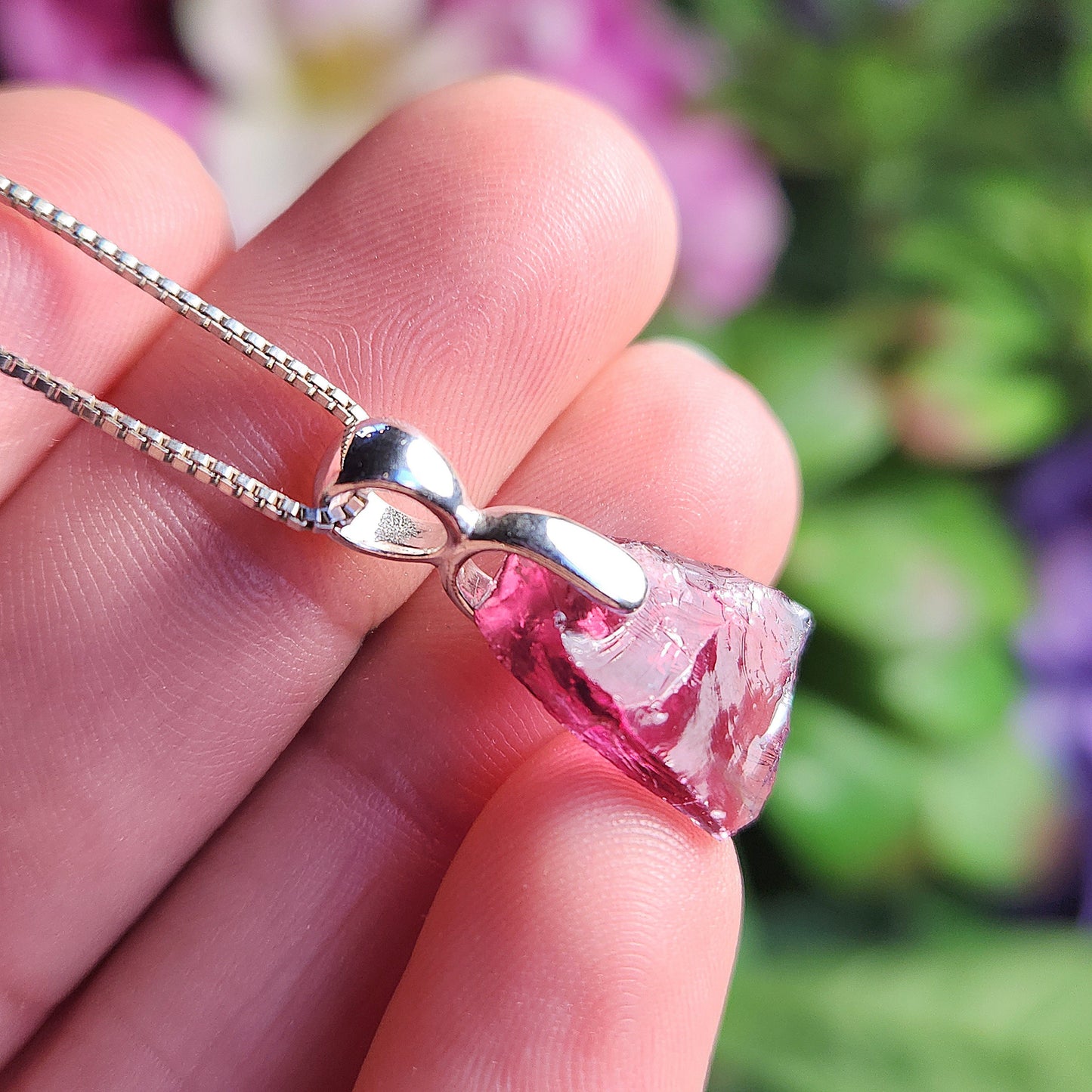 Raspberry Garnet Pendant