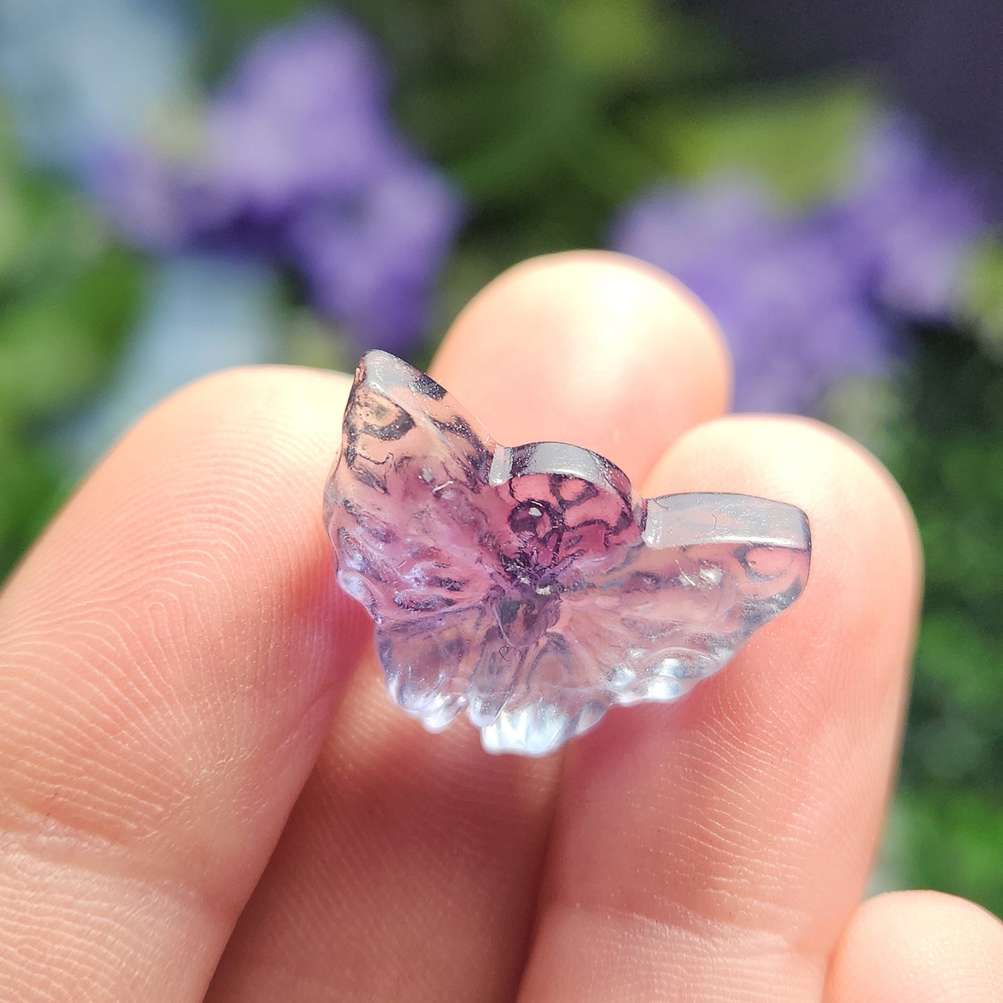 Crystal Butterfly Carving