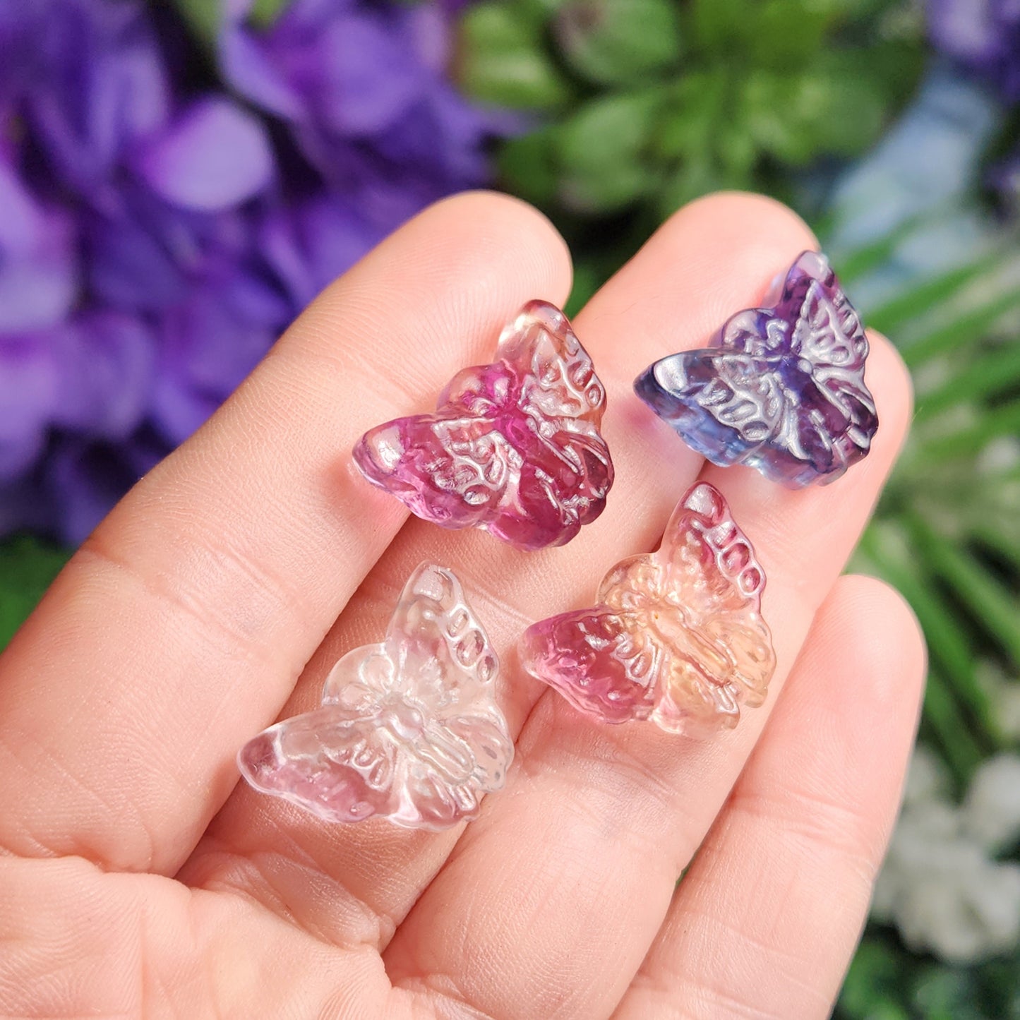 Crystal Butterfly Carving