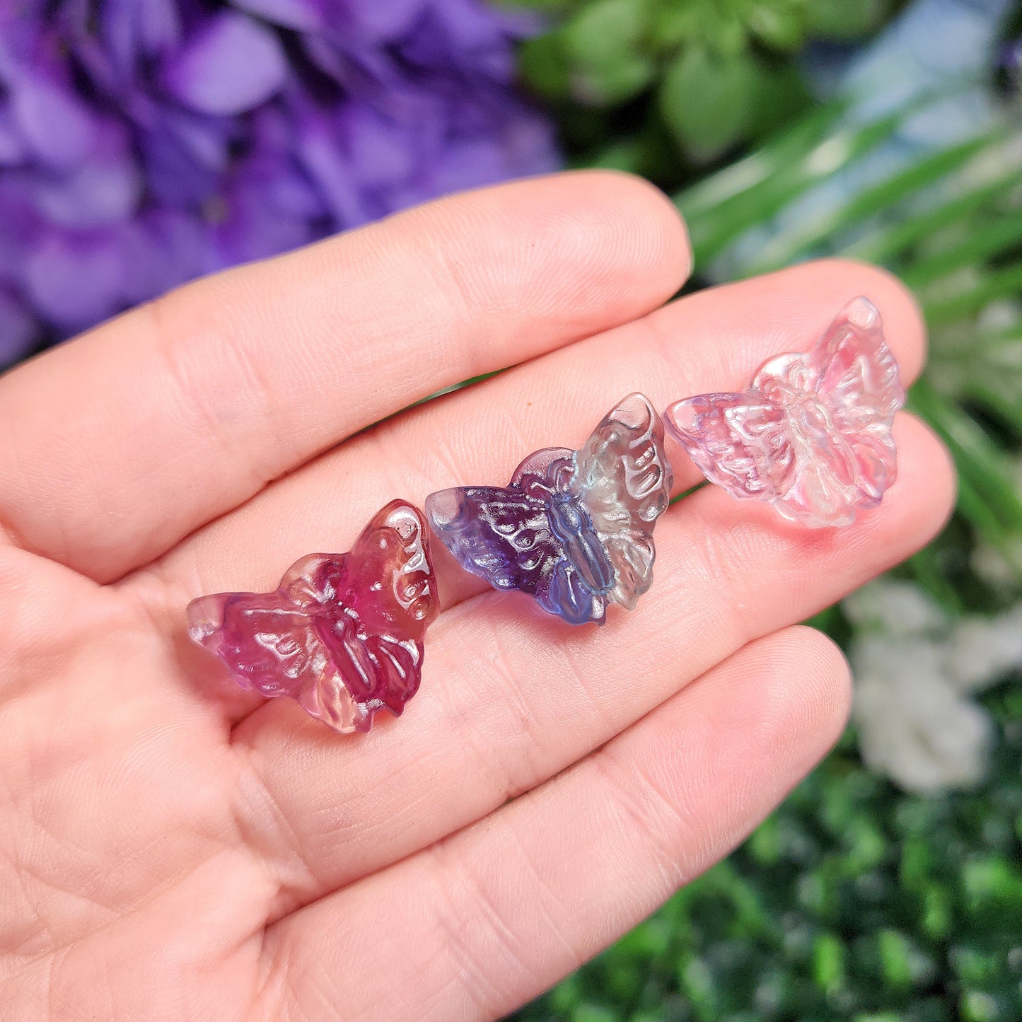 Crystal Butterfly Carving