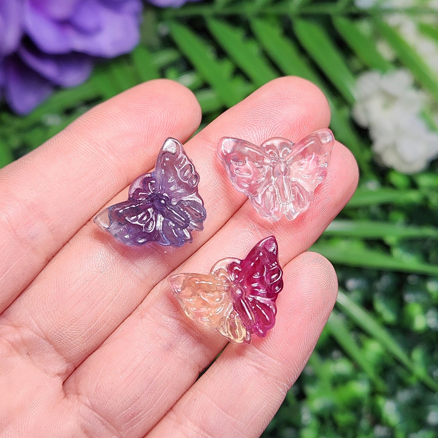 Crystal Butterfly Carving