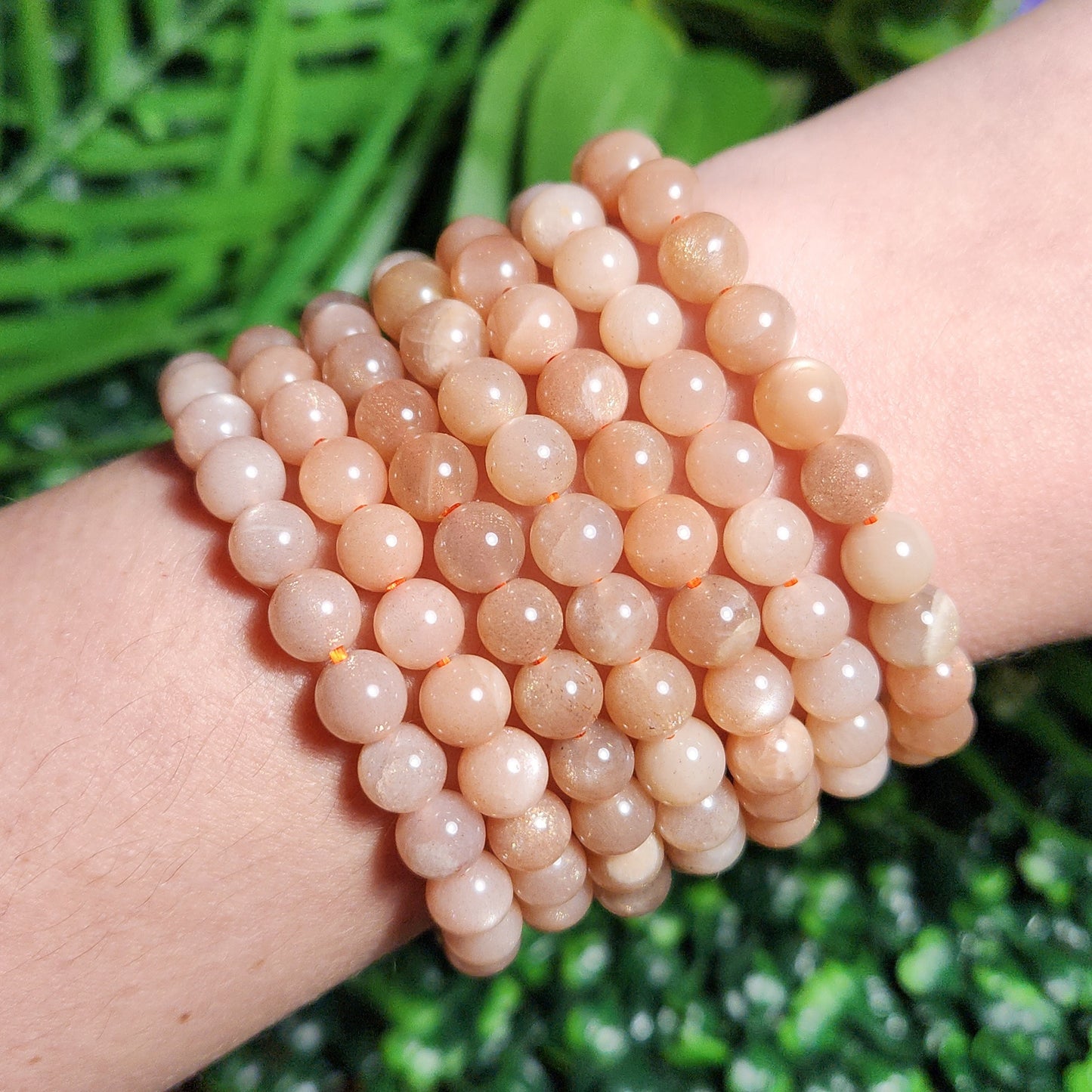 Peach Moonstone Bracelet