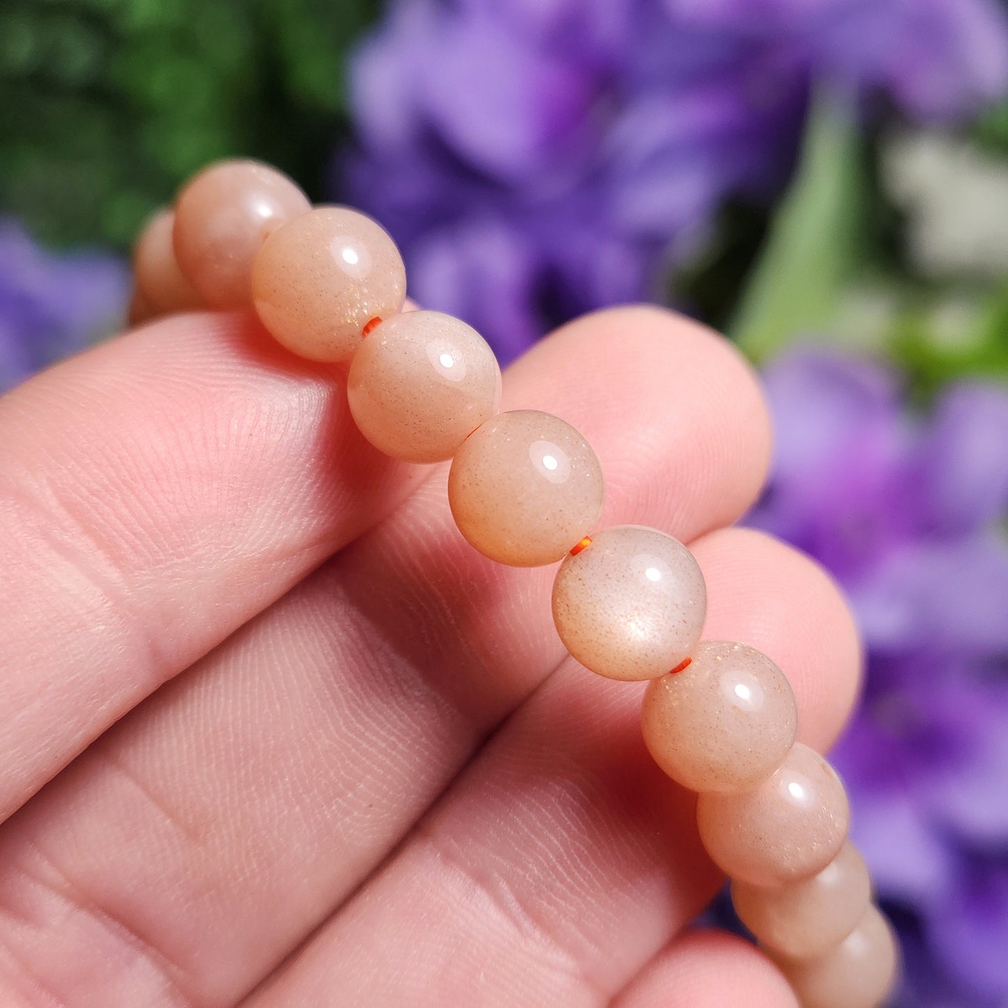 Peach Moonstone Bracelet