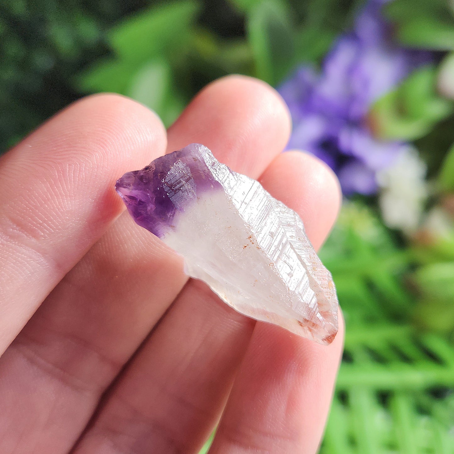 Phantom Amethyst & Red Cacoxenite