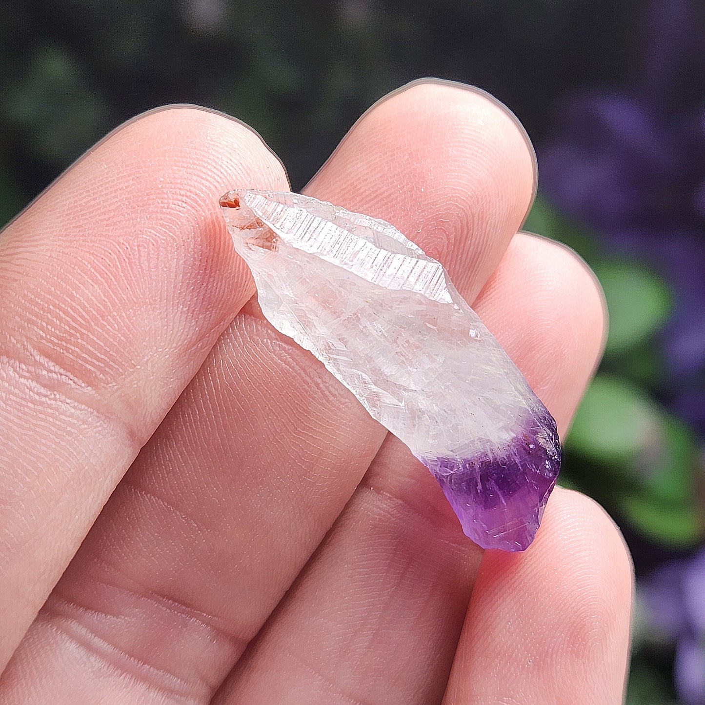 Phantom Amethyst & Red Cacoxenite