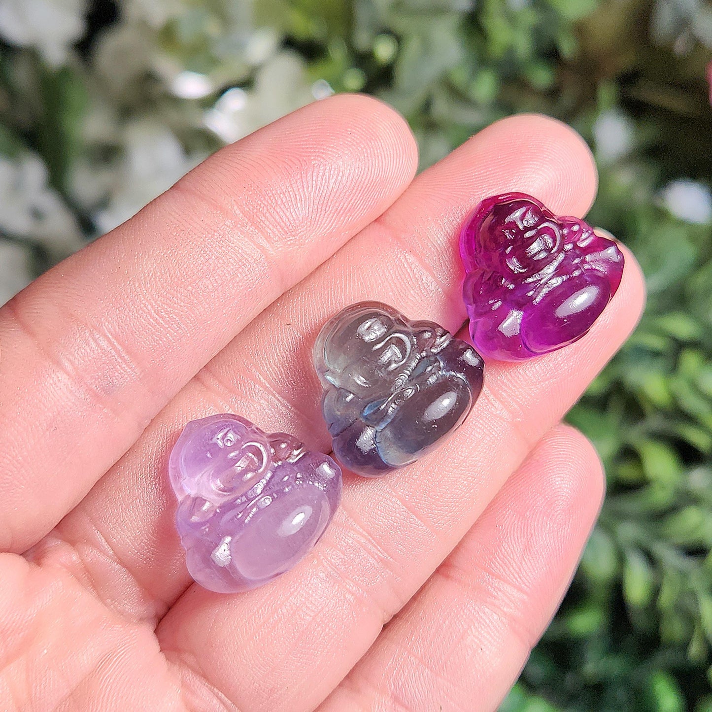 Fluorite Buddha Carving