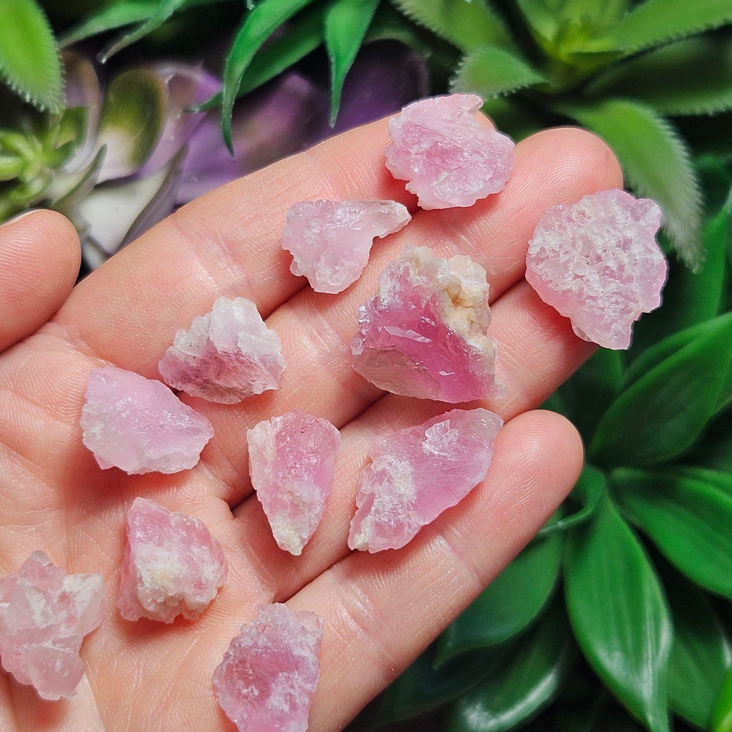 Crystallized Rose Quartz Crystal