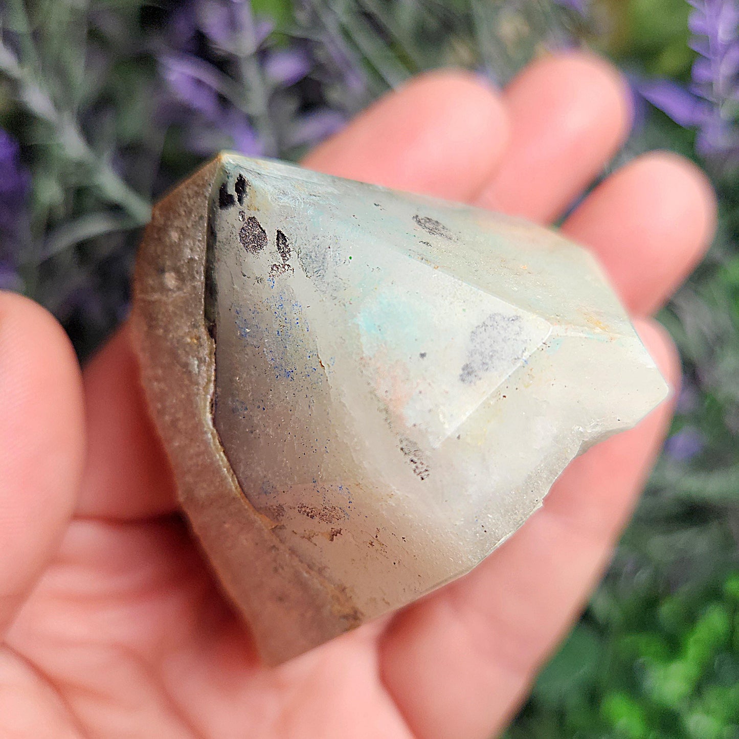 Ajoite Quartz Crystal