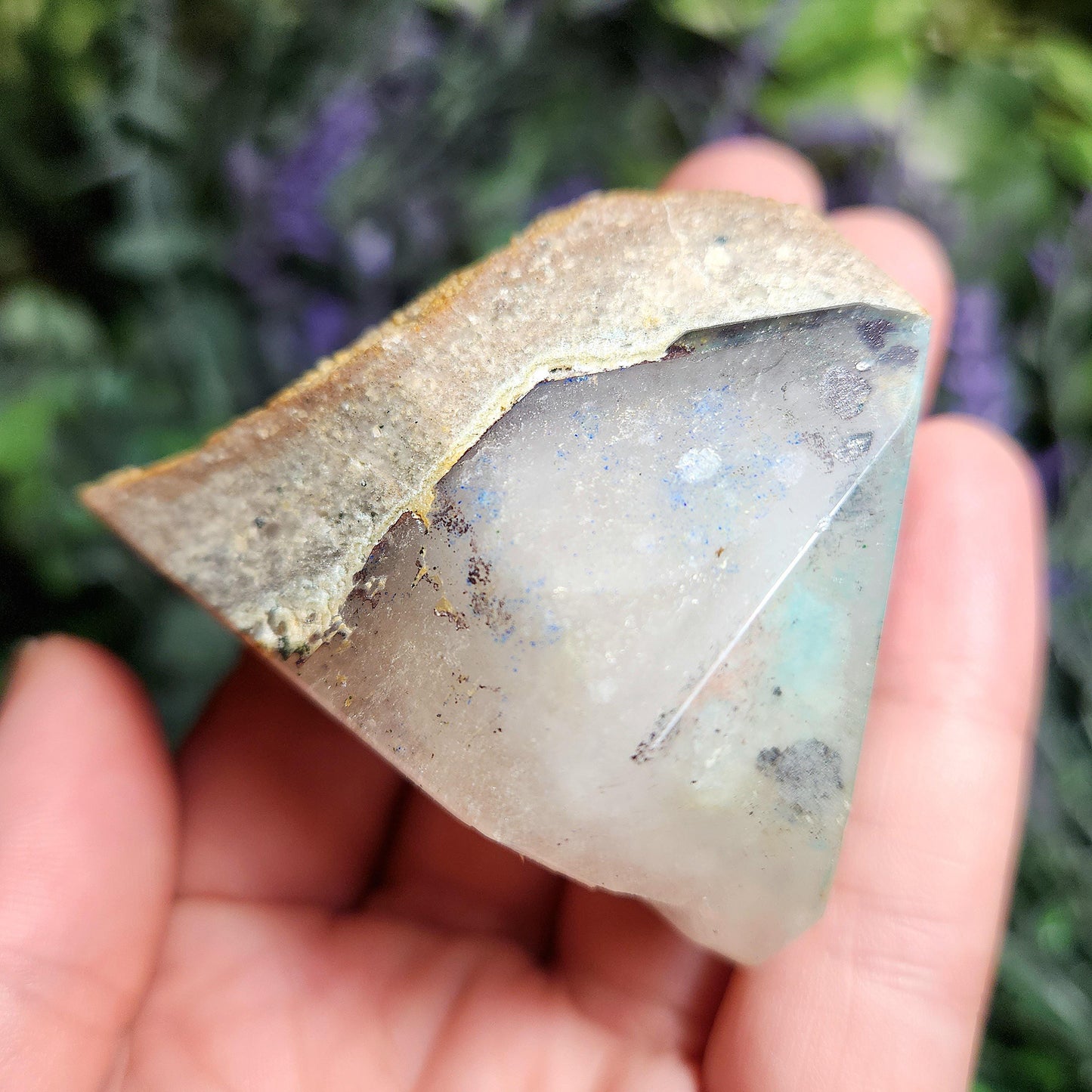 Ajoite Quartz Crystal