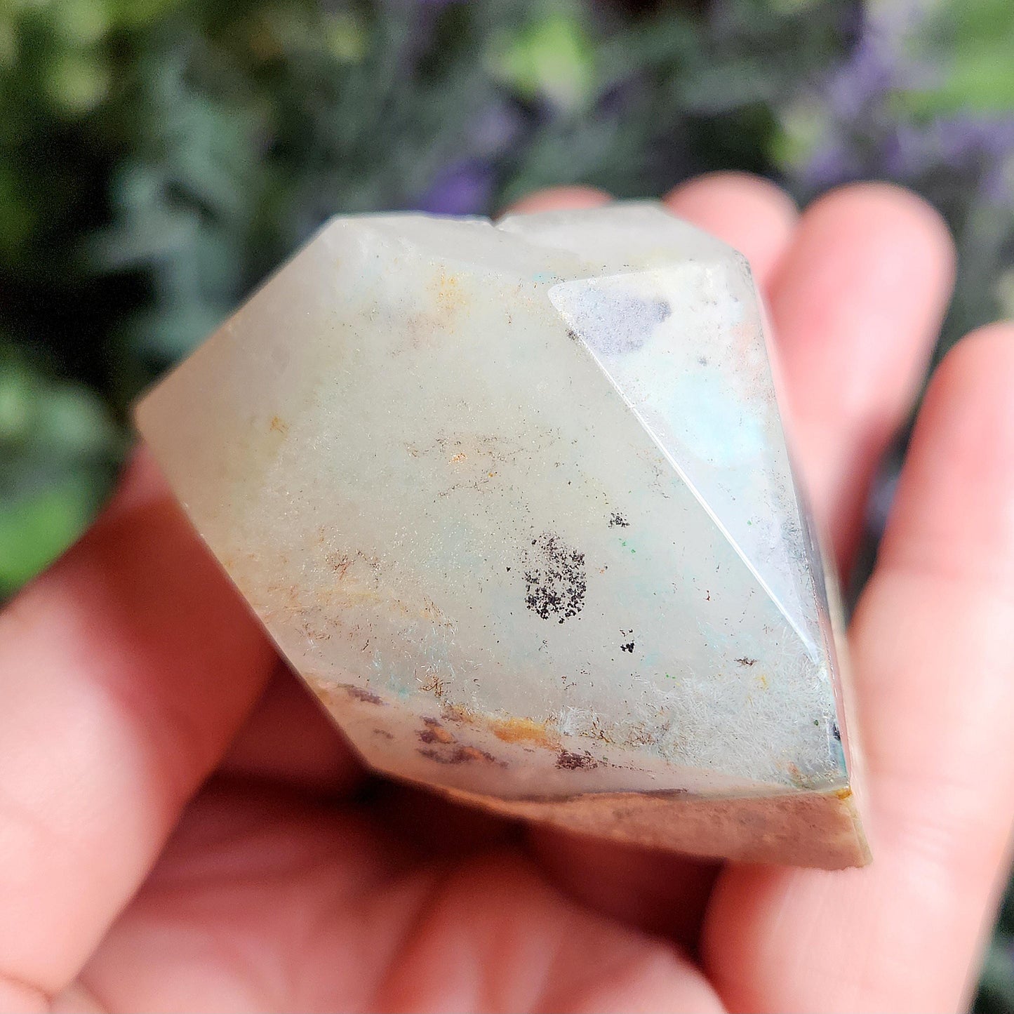 Ajoite Quartz Crystal