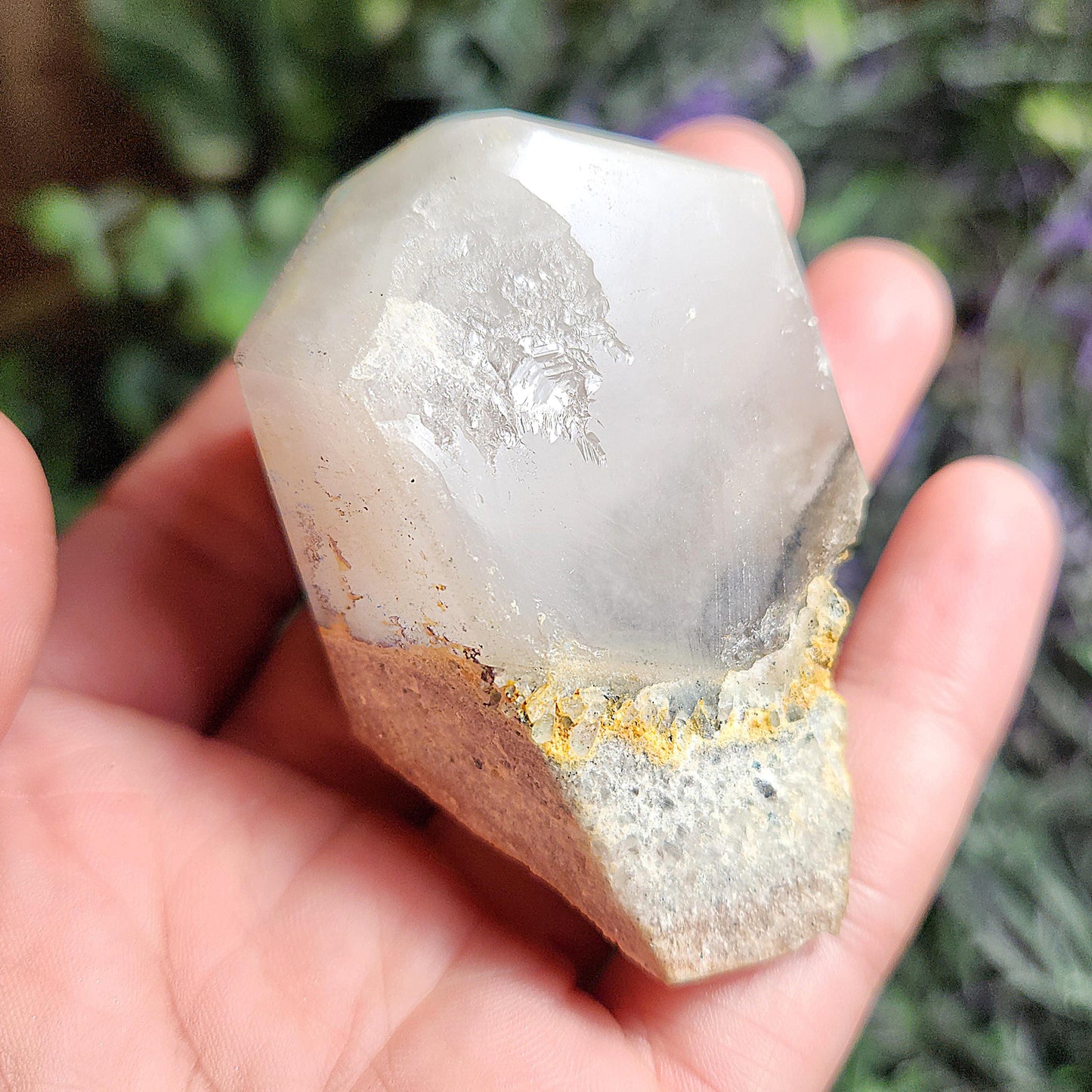 Ajoite Quartz Crystal